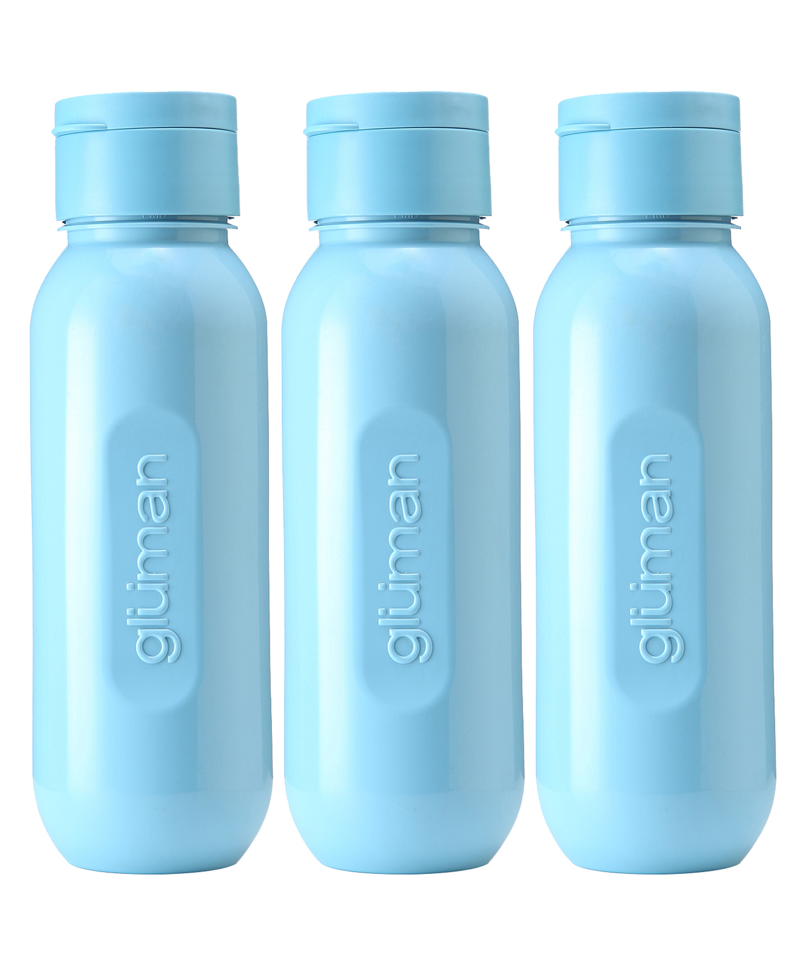 Gluman Claro Mini Opaque water bottle, Spout Cap 500ml - Set of 3-picture-18