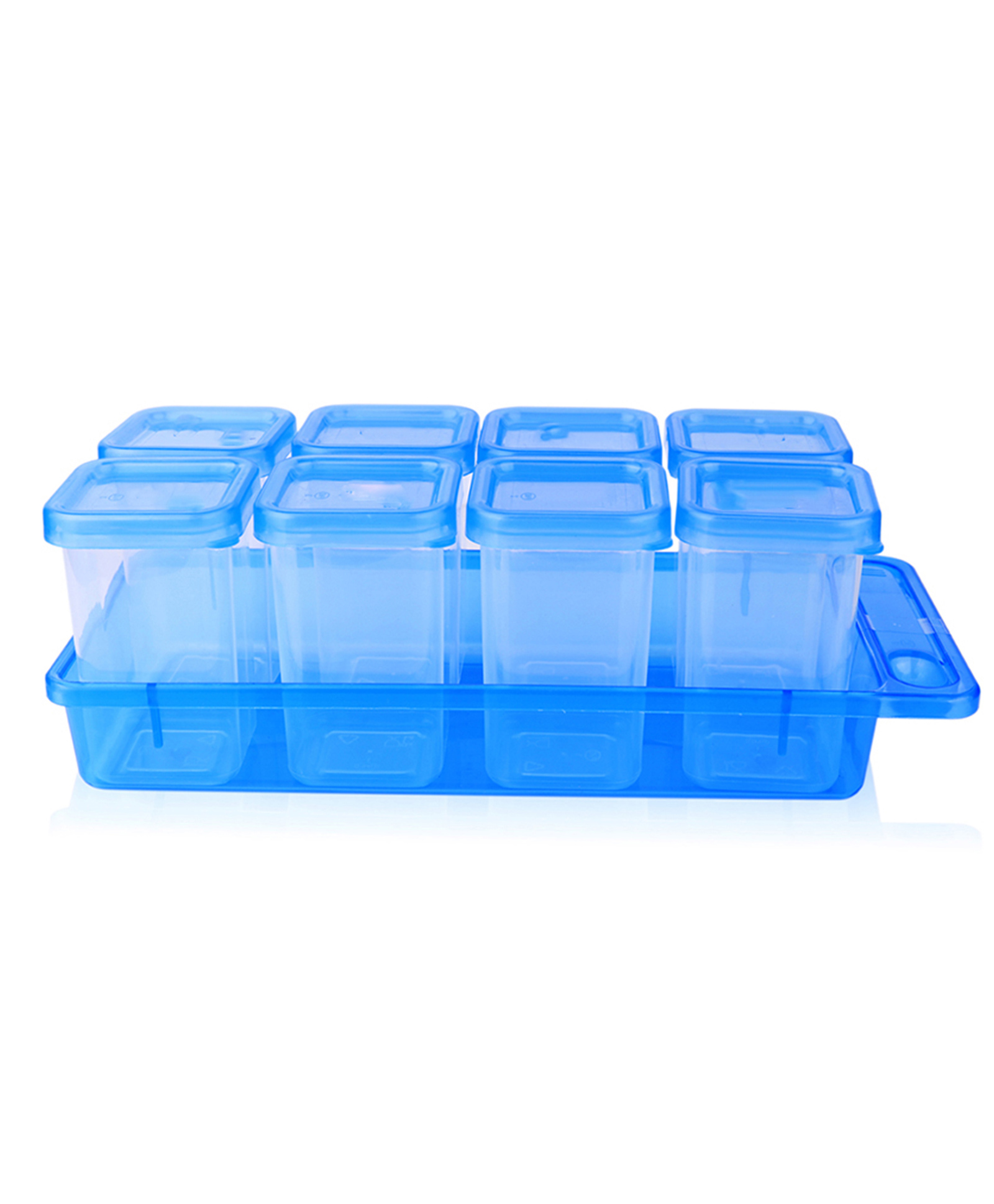 Gluman Masala Container Set for spice storage with tray & spoon (Set of 8)-picture-35
