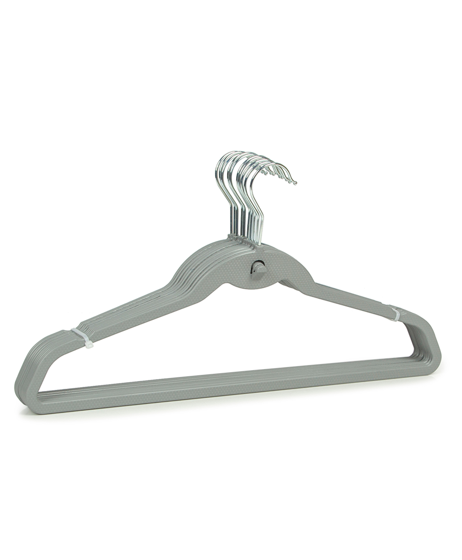 Gluman Stainless Steel Clothes Hanger set, Space Saving Hanger for Wardrobe Storage (Pack of 10)-picture-2