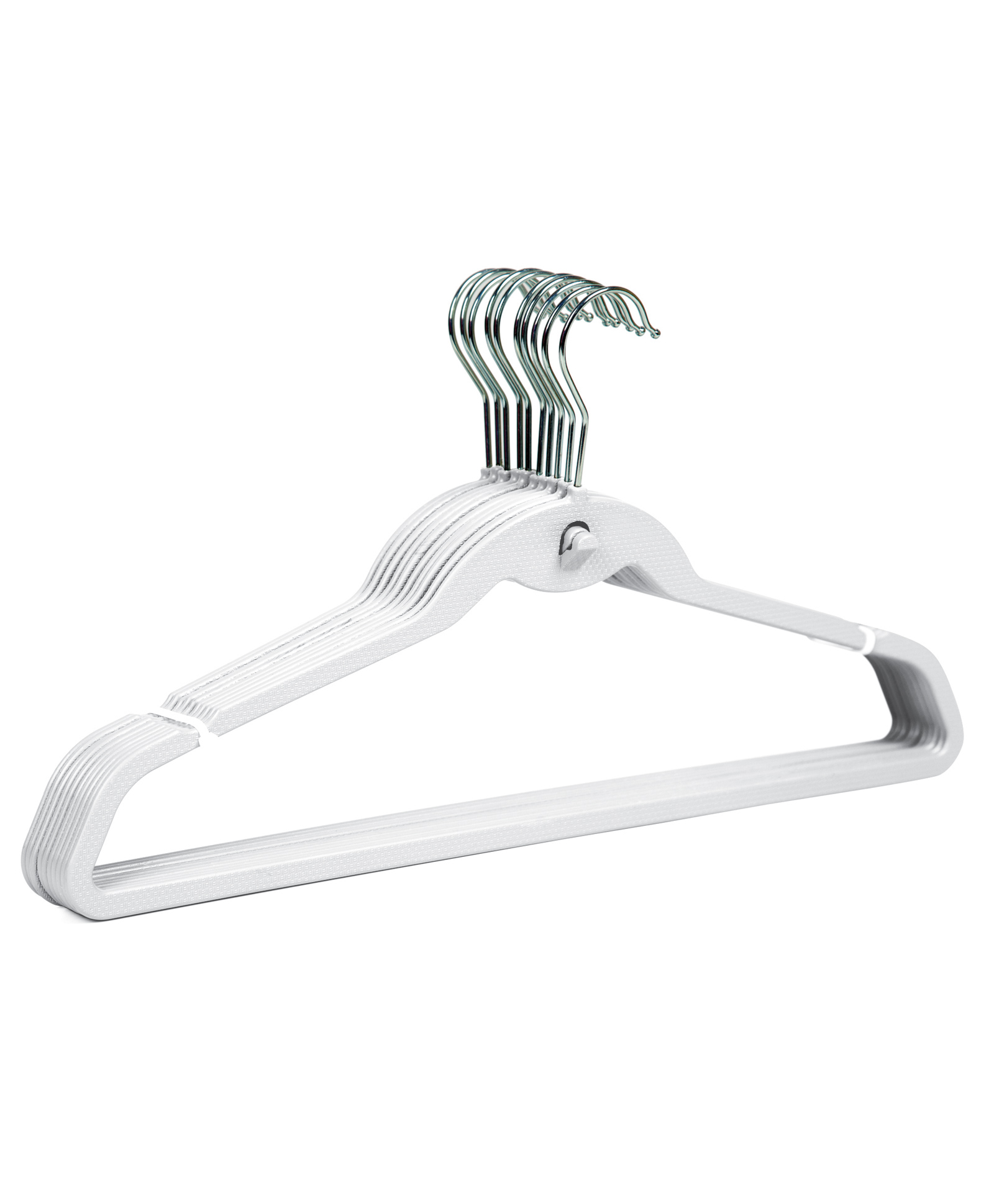 Gluman Stainless Steel Clothes Hanger set, Space Saving Hanger for Wardrobe Storage (Pack of 10)-picture-1