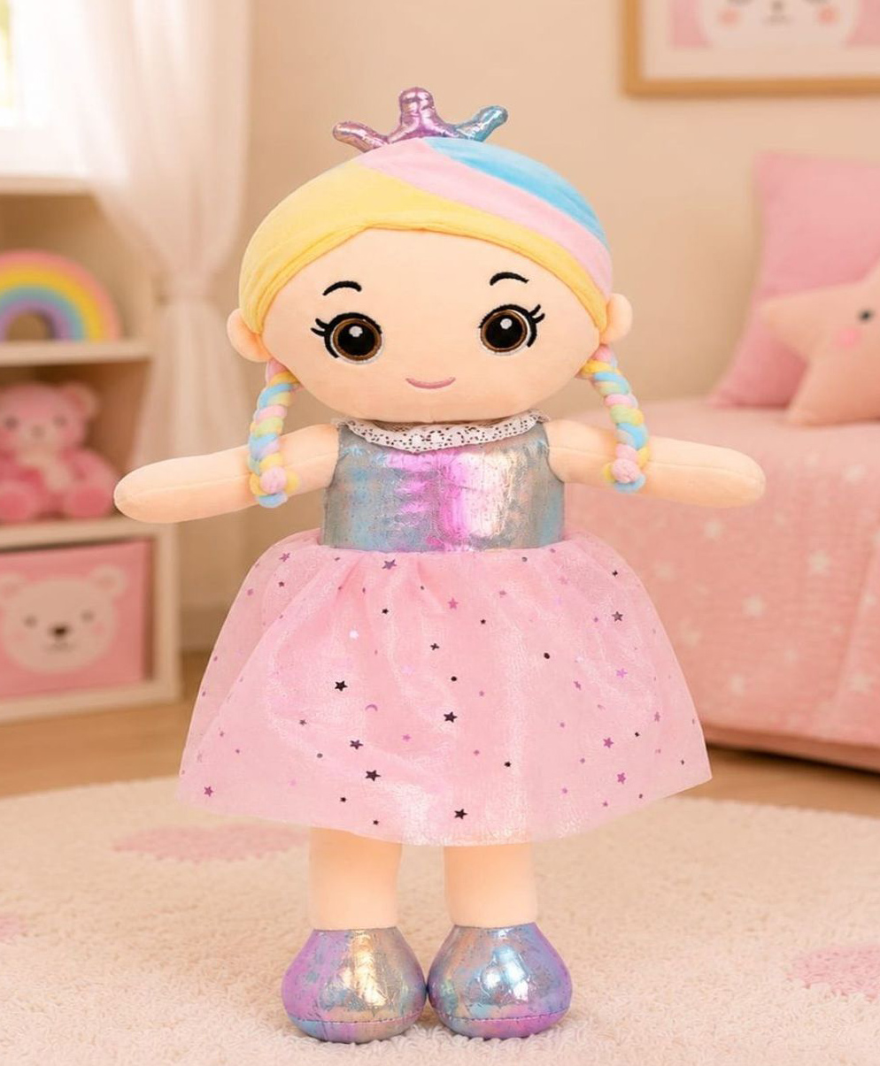 Besties Super Soft Rainbow Plush Doll Multicolor- Height 55 cm-image-44