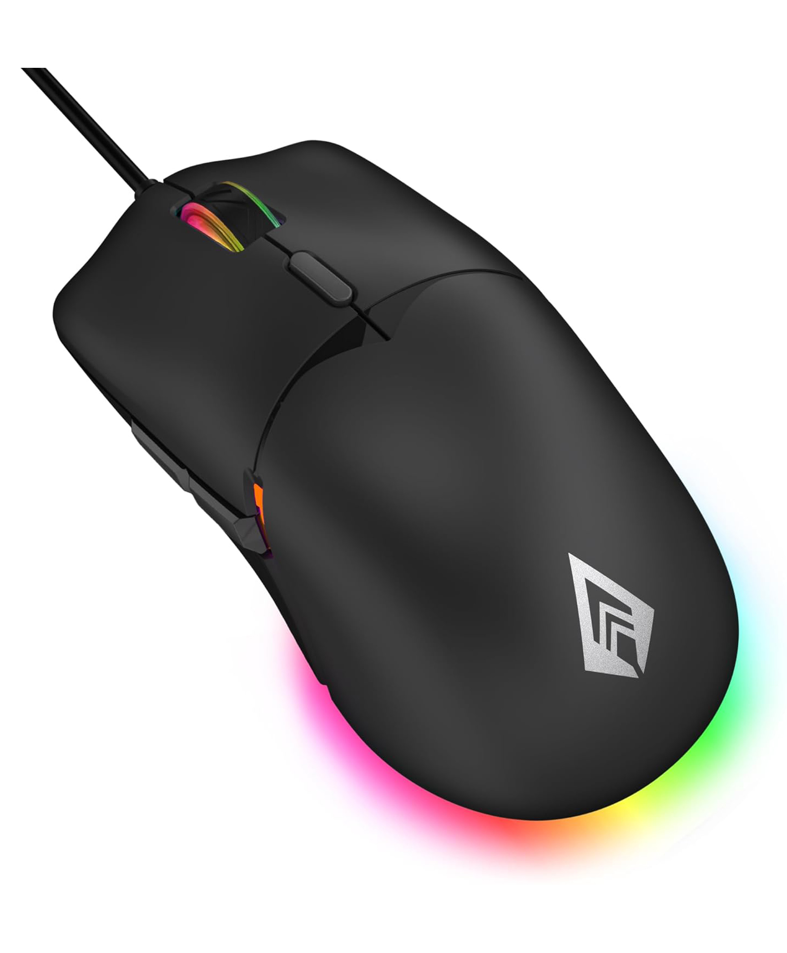 Archer Tech Lab Recurve 100 Ultra Light 69G Wired Gaming Mouse with 3600 Dpi and 6 Buttons,7 Color RGB,Gaming Grade Sensor with Ergonomic Design,Huyu Switches,Compatible with Pc/Mac - Black-picture-12