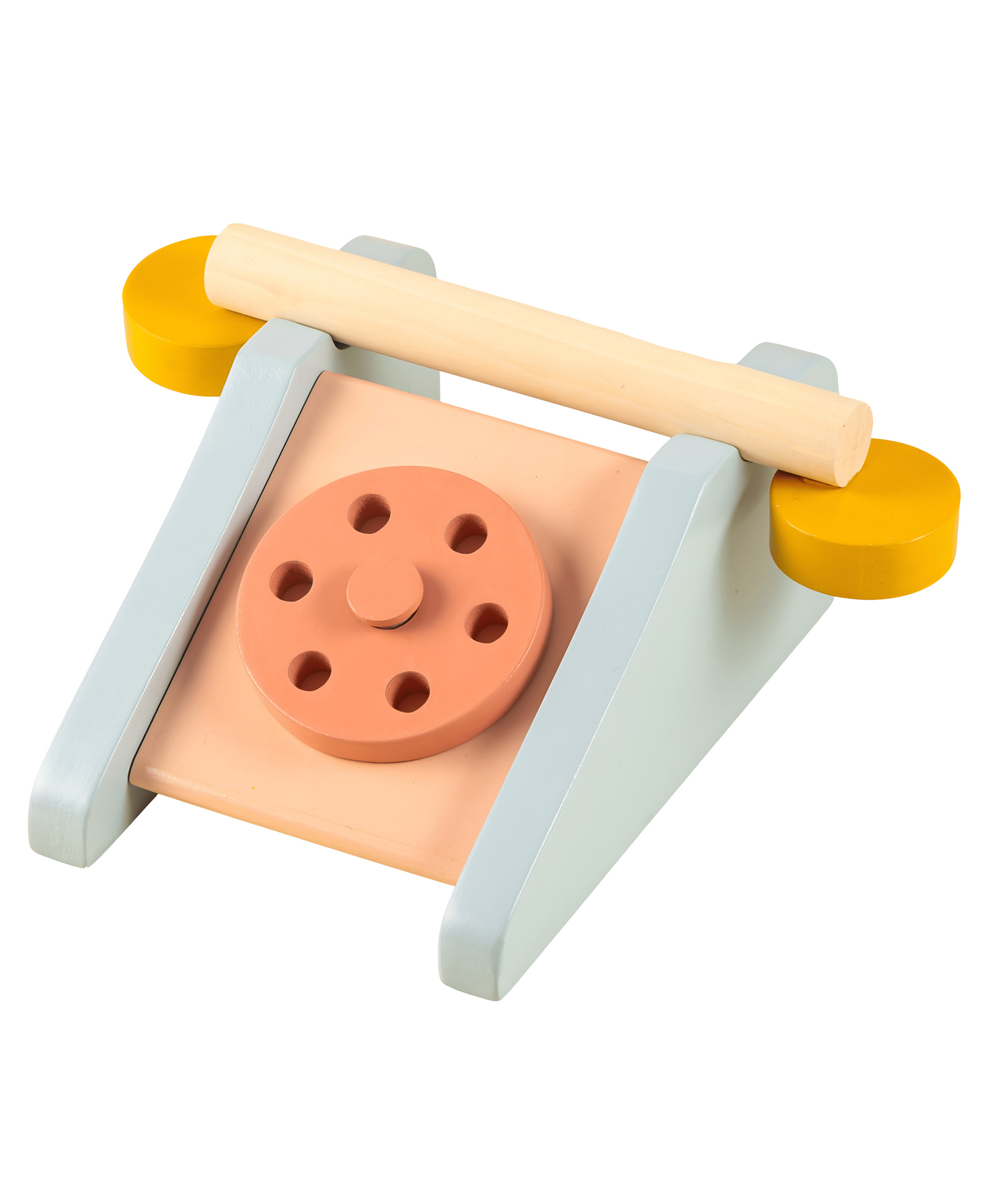 Playbox Clubhouse Telephone Wooden Toy | Rotary Phone Pretend Play Toddler & Kids Baby Toys-image-42