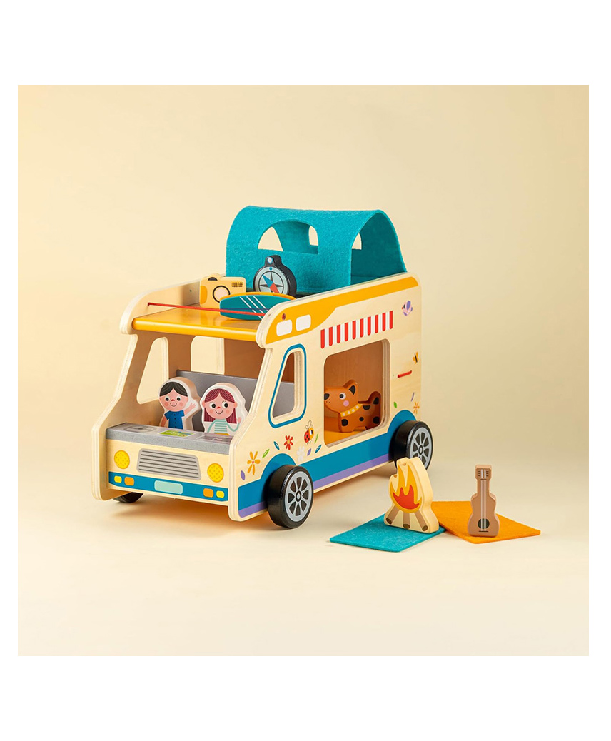 Playbox Little Camper Wooden camping toy, little camping toys set, camping play set for toddlers, kids camping set,kids camping toddler toys set.-image-33