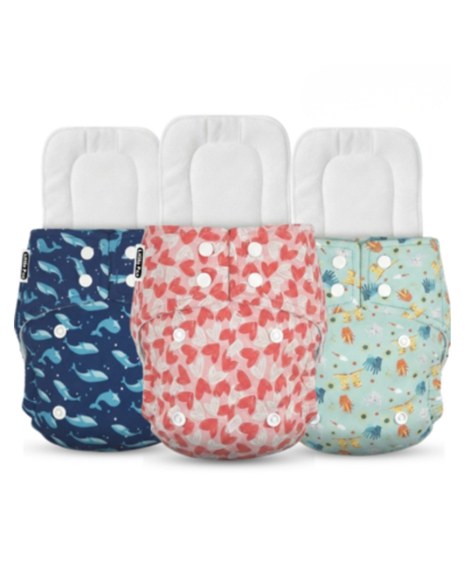 Little Pea Reusable & Washable Freesize Cloth DiapersLeak-Proof, Pack of 3, Soft as a Nappy-picture-12