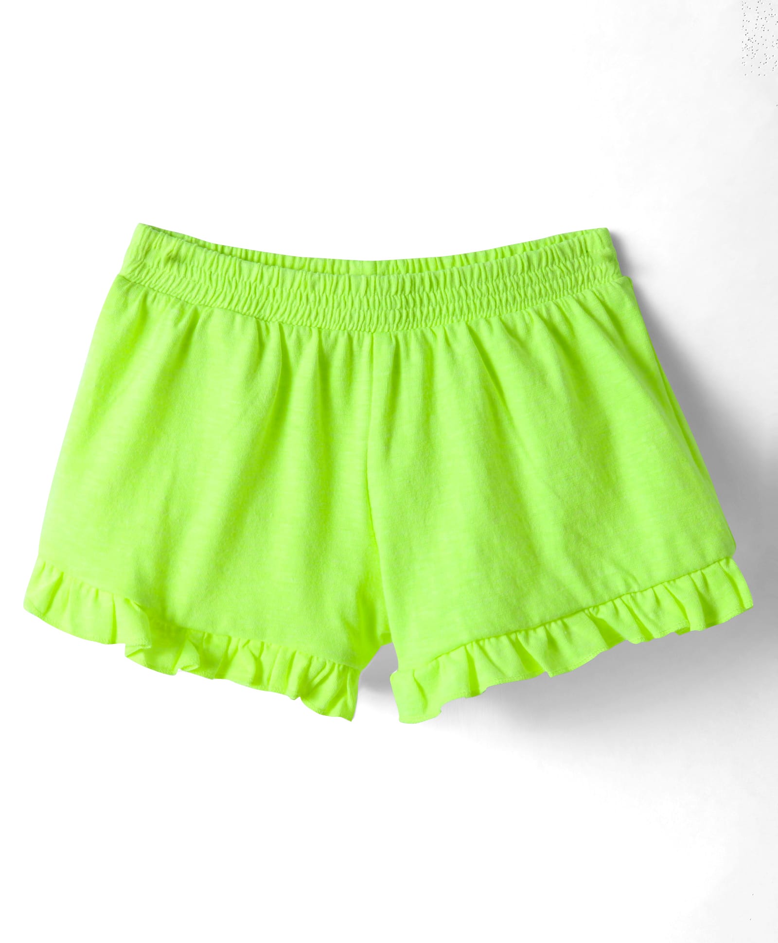 UCB Above Knee Length Solid Colour Shorts - Neon Green-picture-20