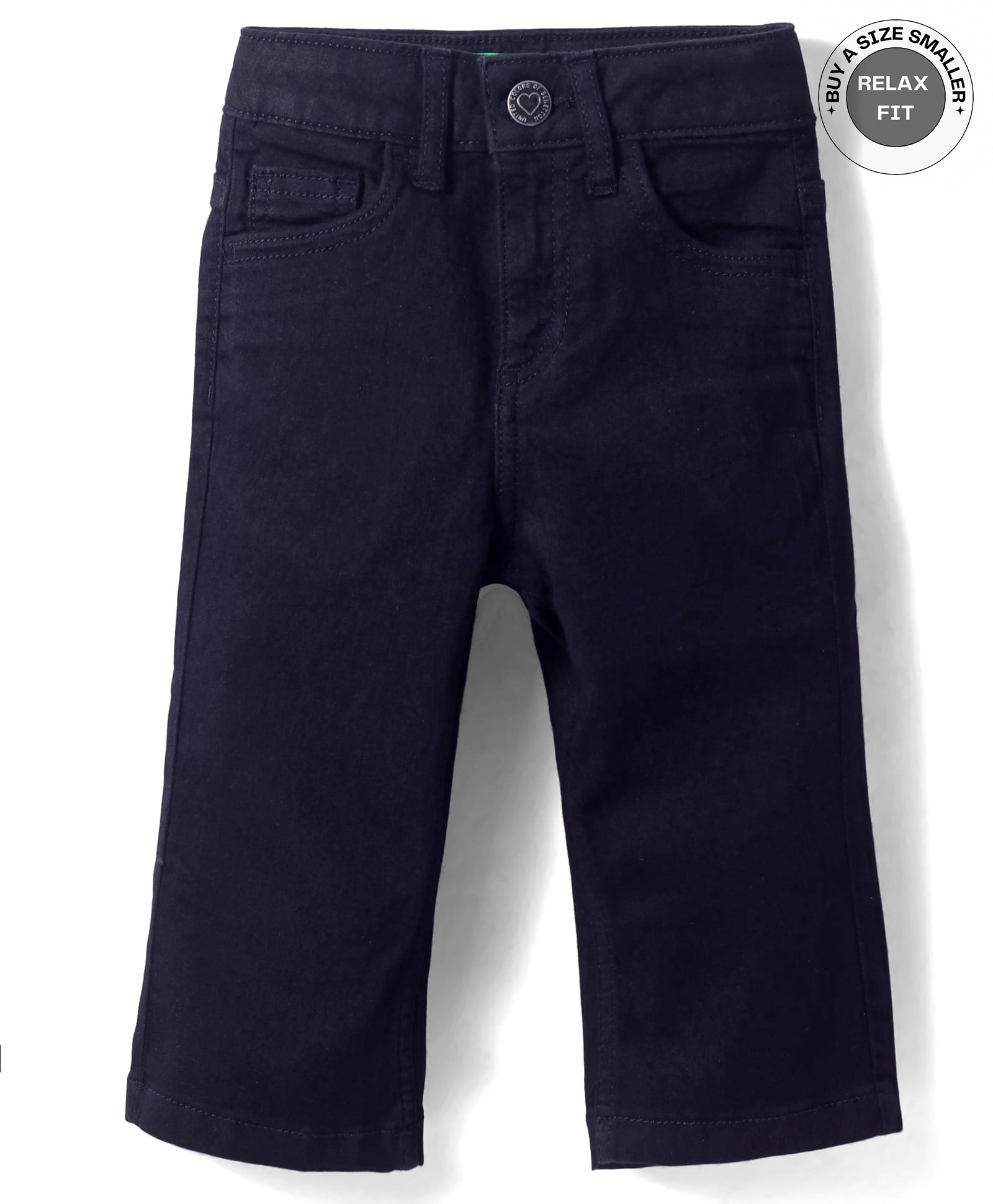 UCB Cotton Woven Full Length Solid Color Flared Jeans - Black-picture-6