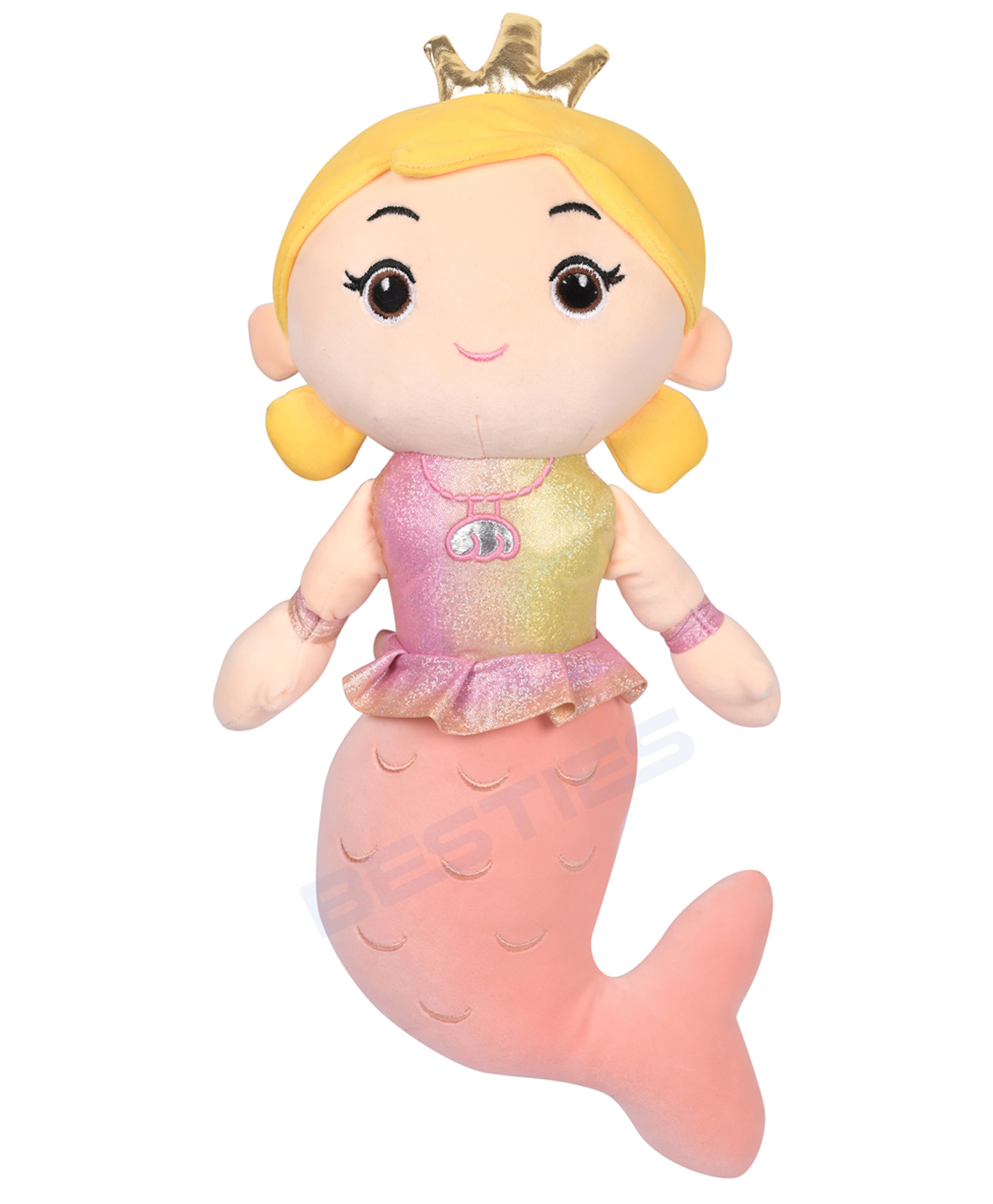 Besties Mermaid Soft Toy For Kids Pink - Height 50 cm-picture-28