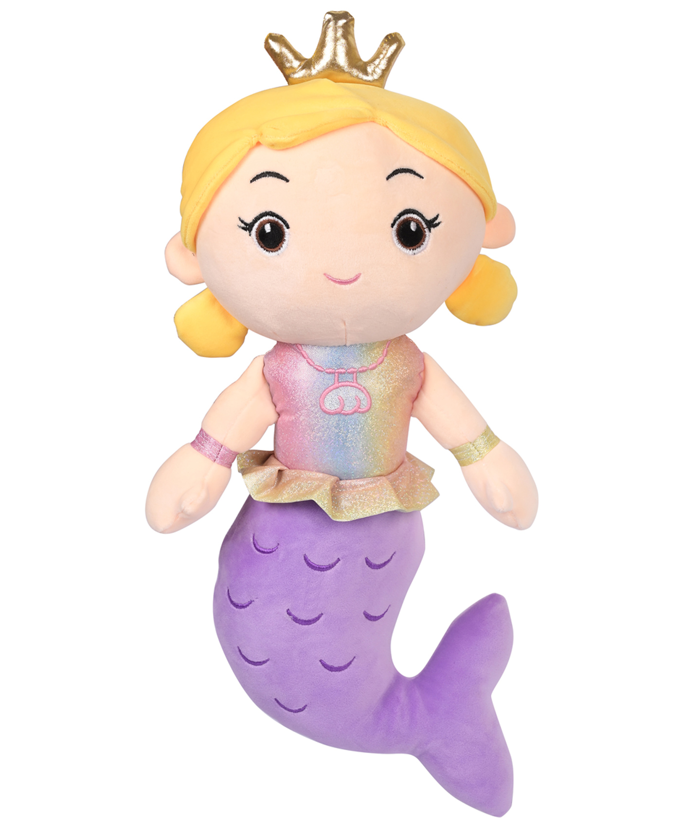 Besties Mermaid Soft Toy For Kids Purple - Height 50 cm