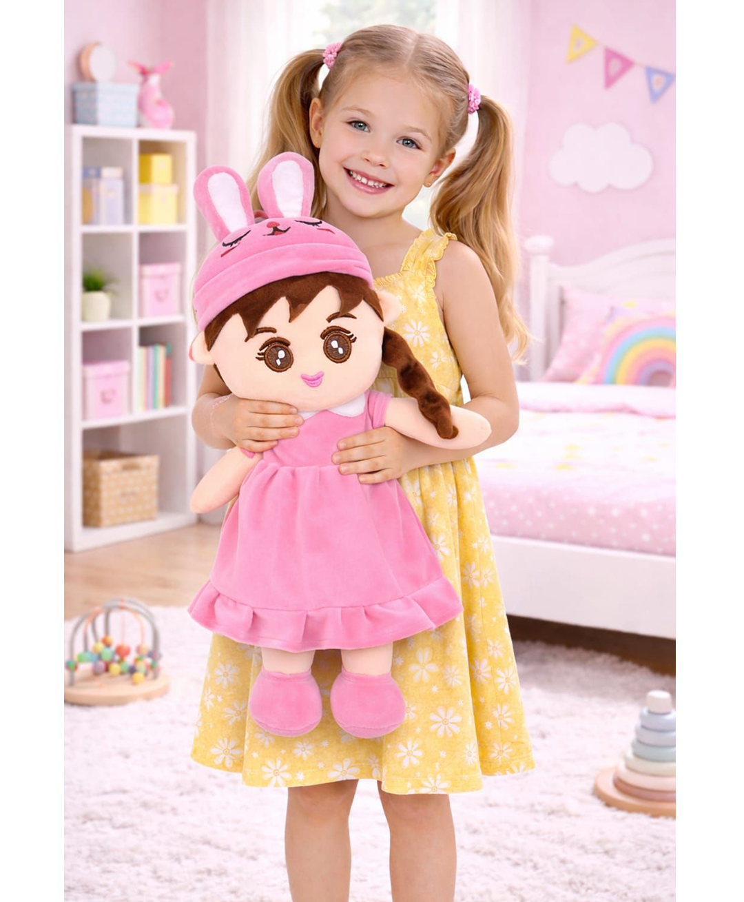 Besties Super Soft Cuddly doll Pink - Height 50 cm-image-35