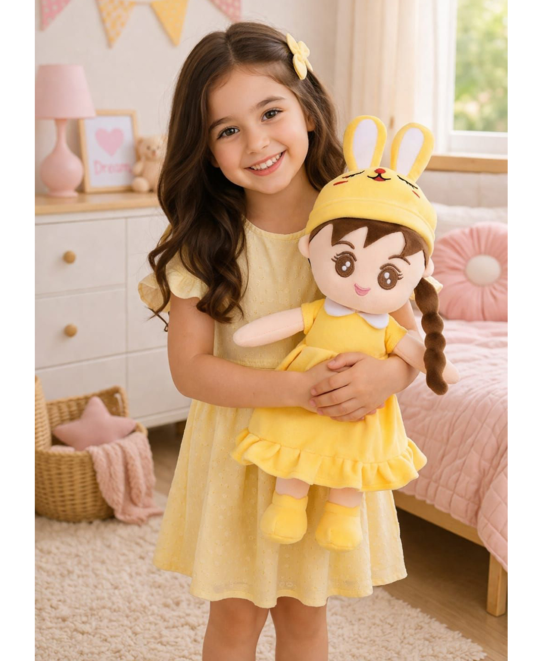Besties Super Soft Cuddly doll Yellow - Height 50 cm-image-46