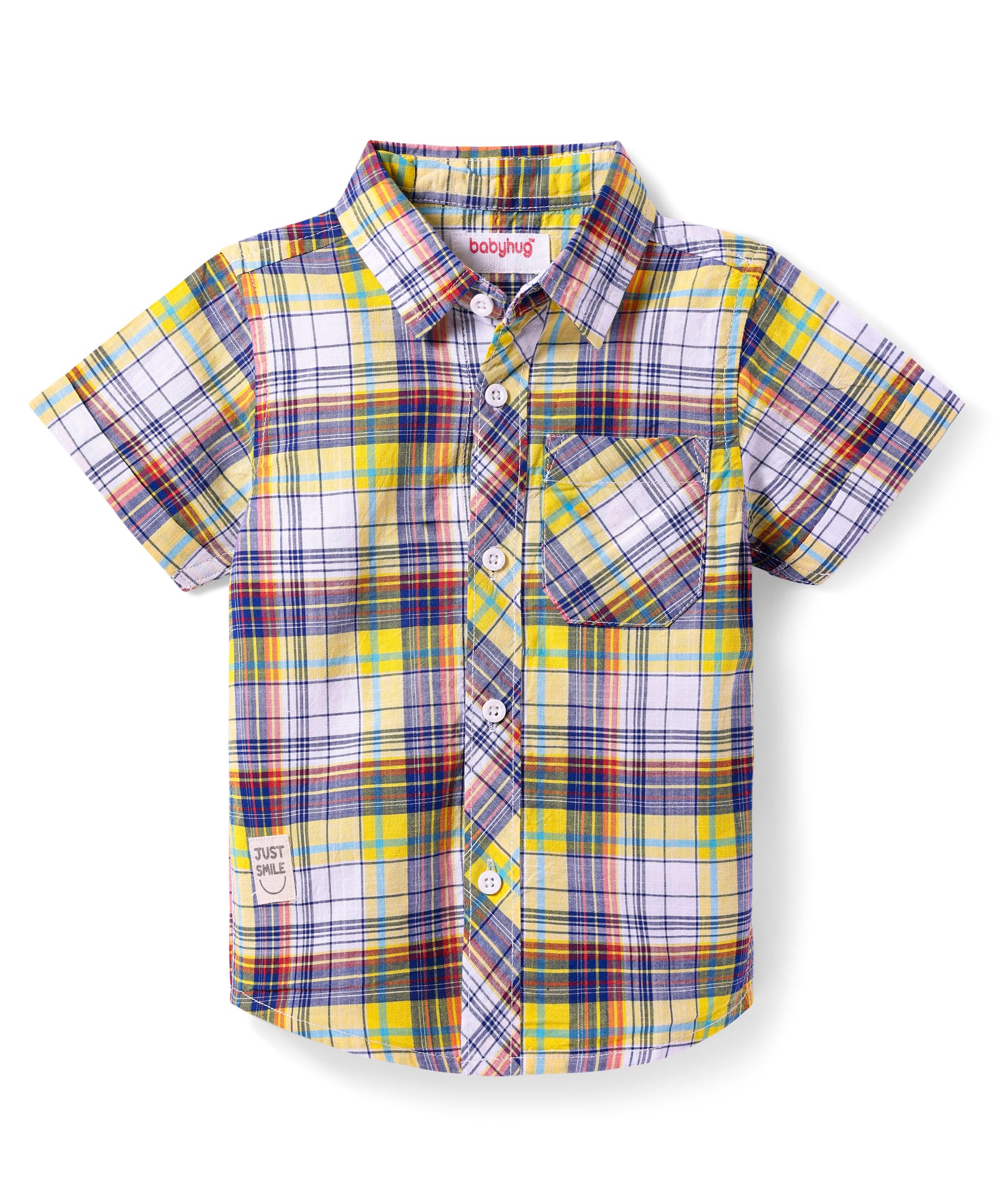Babyhug Cotton Woven Half Sleeves Checkered Shirt - Multicolor-picture-34