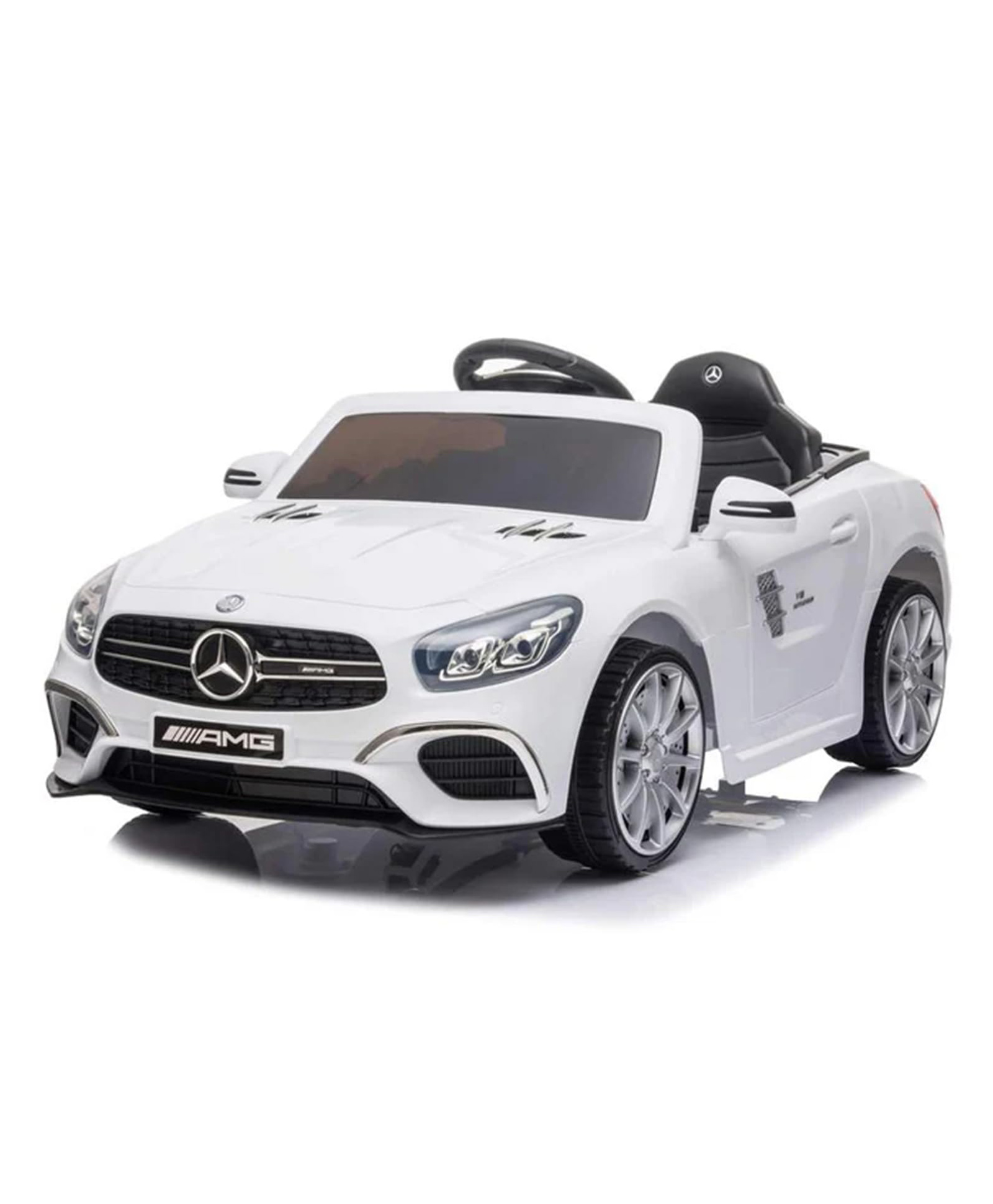 Srecap Rechargeable Battery Operated Car for Kids, Ride on Toy Kids Car with Music, USB | Electric Car for Kids to Drive 2 to 5 Years Boy Girl (White)-image-2