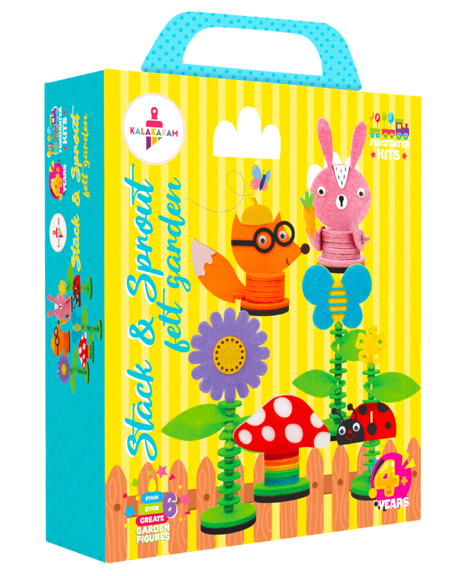 Kalakaram Stack & Sprout DIY Art & Craft KitMess-Free Creative Activity for Kids. - Yellow-picture-15
