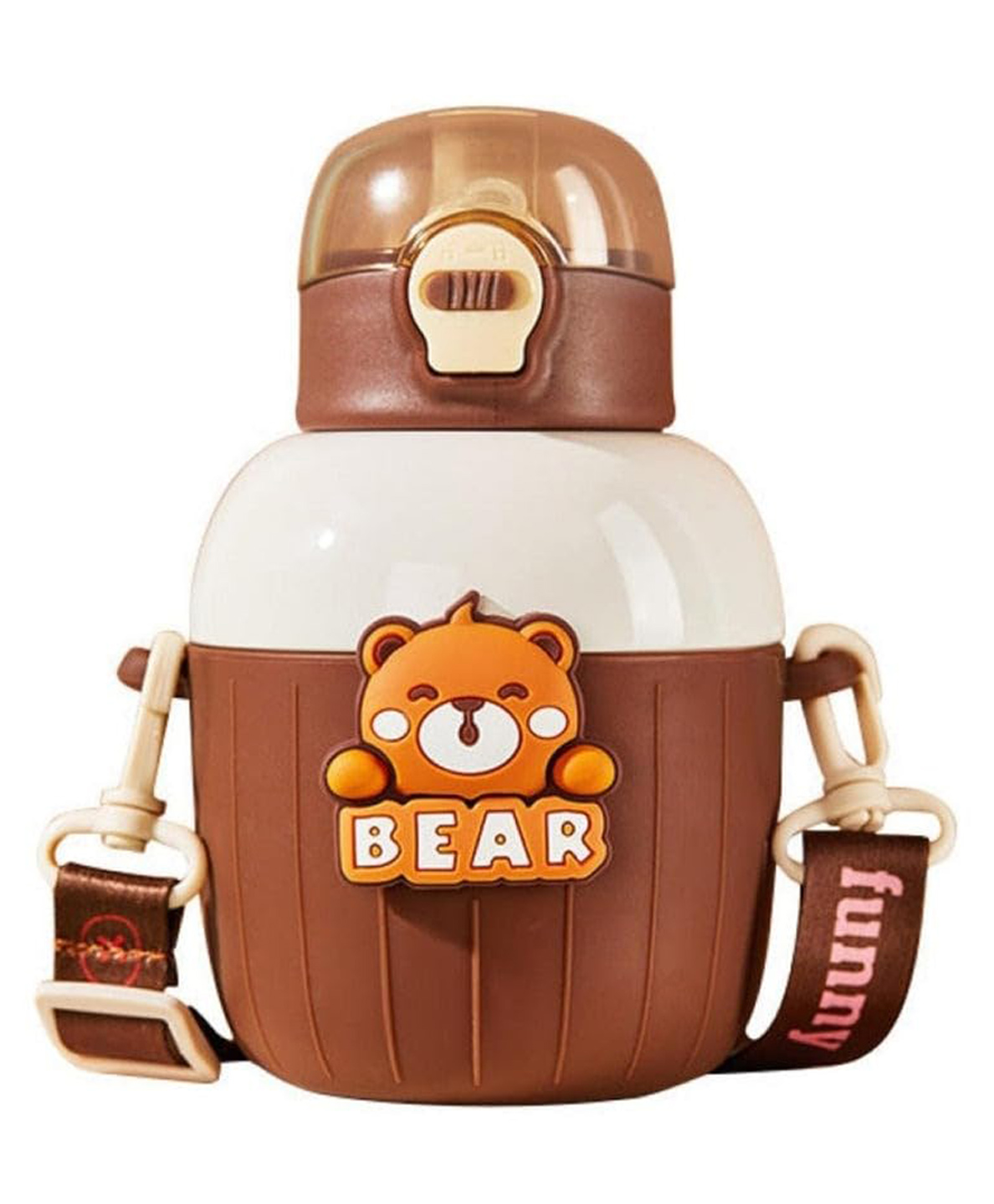 Sanjary Cartoon Hot and Cold Water Bottle,Double Walled Vacuum Insulated Stainless Steel Bottle - 450 ml-image-25
