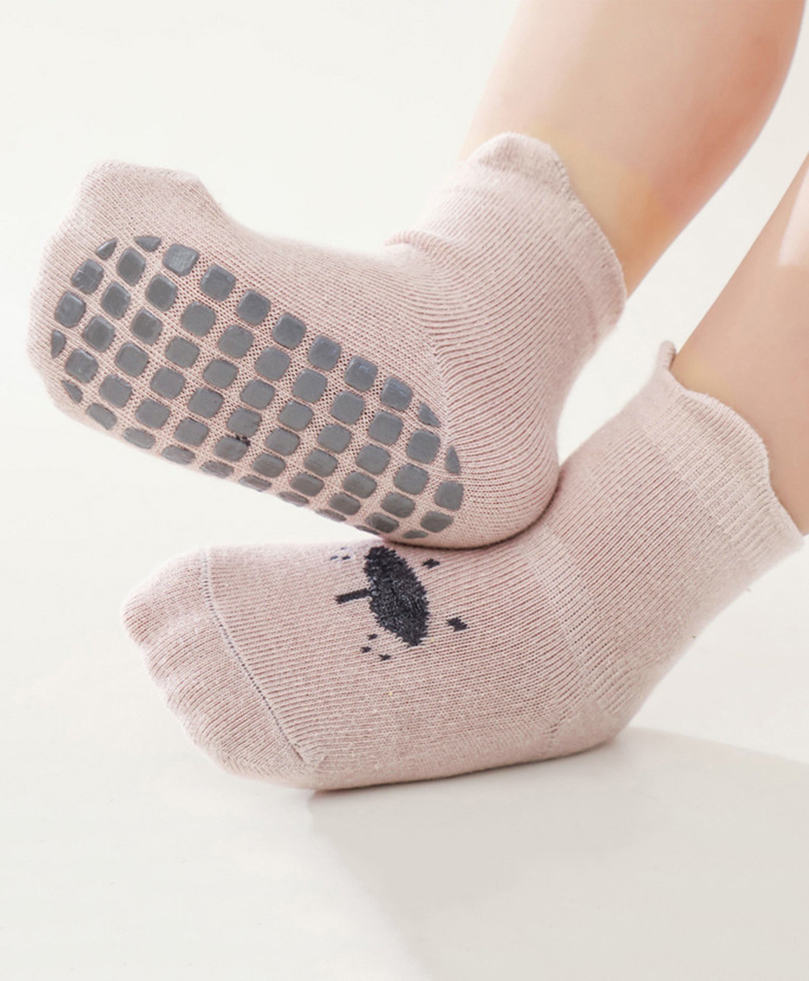 Bembika Cotton Animal Face Designed Socks - Pink-image-22