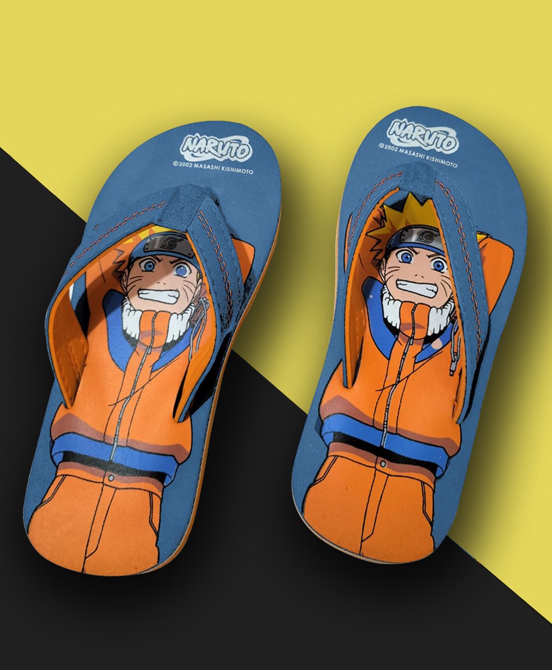 Kidsville Naruto Featuring Character Designed Flip Flops - Blue-picture-27