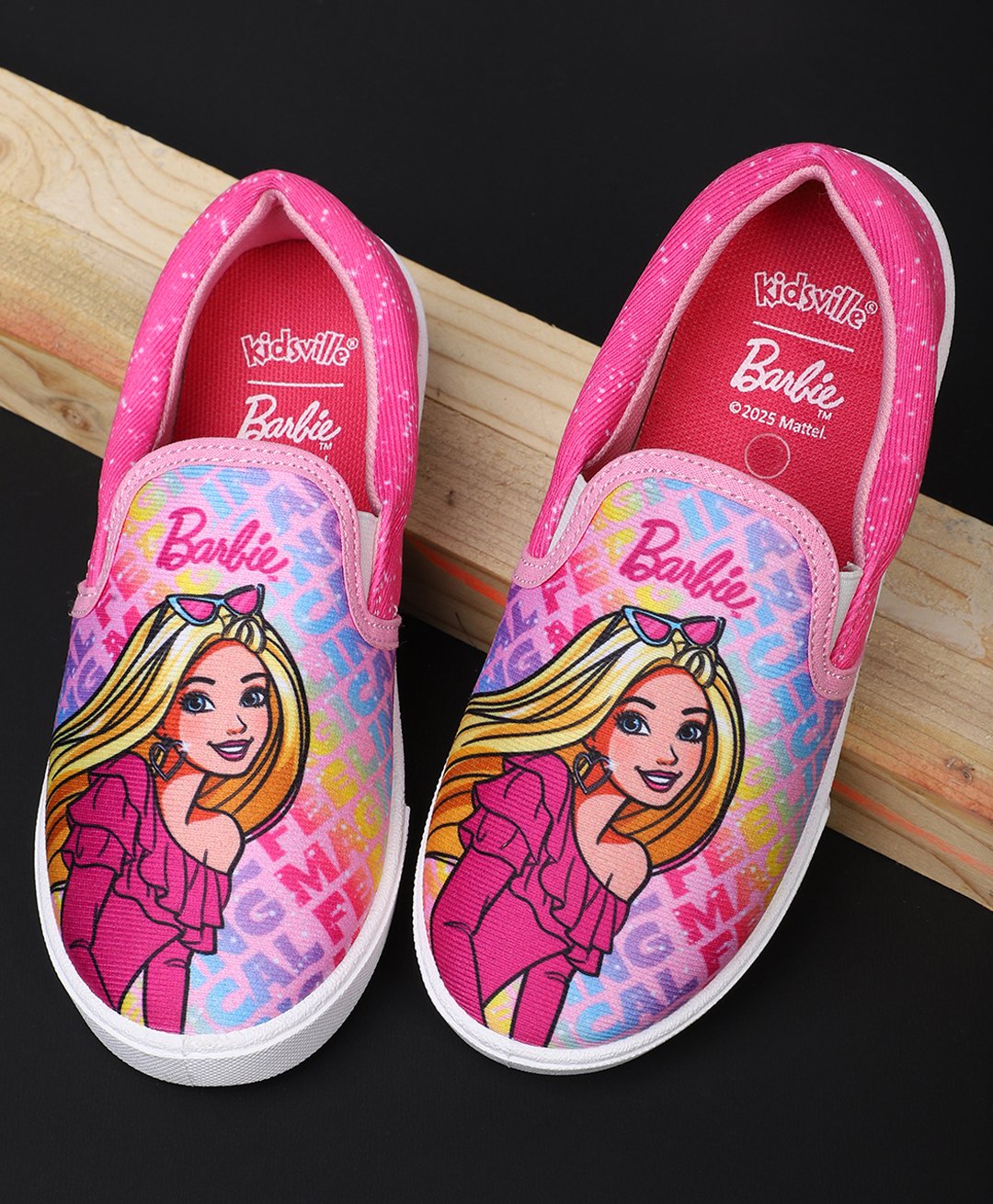 Kidsville Mattel Featuring Barbie Designed Shoes - Pink-image-13