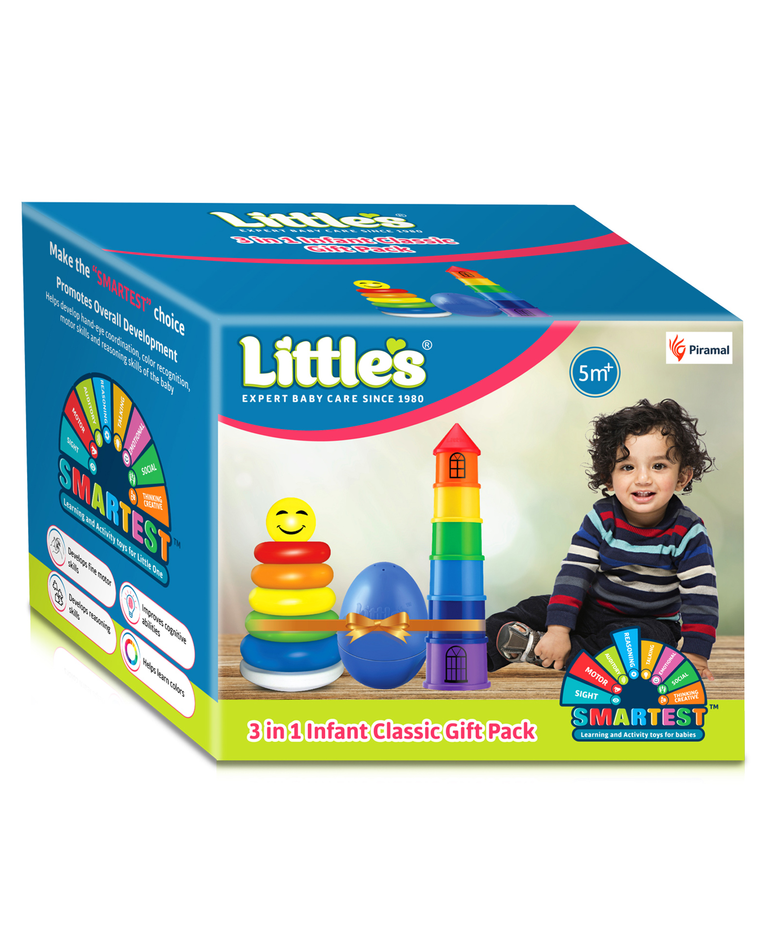Little's 3 in 1 Infant Classic Gift Pack I Activity & Learning Toys - Multi Colour-picture-14