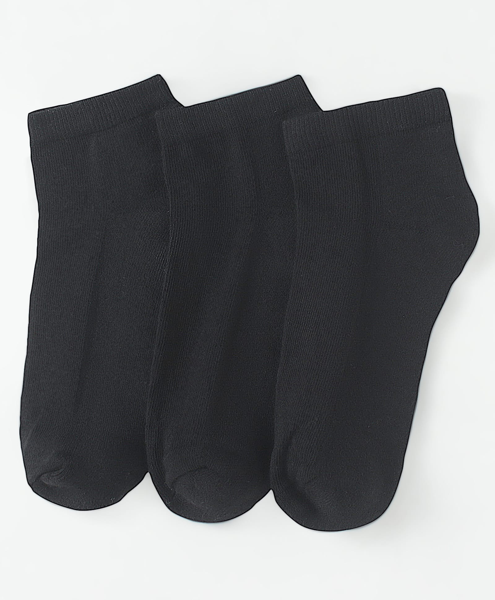Pine Kids Knit Low Ankle Length School Socks Pack of 3 - Black-picture-28