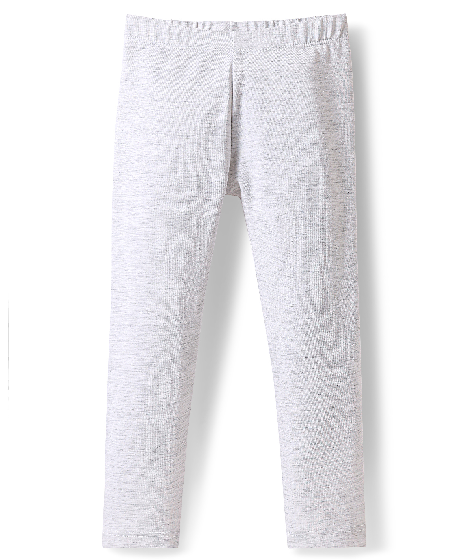 Babyhug Cotton Lycra Knit Full Length Solid Legging - Light Grey-picture-14