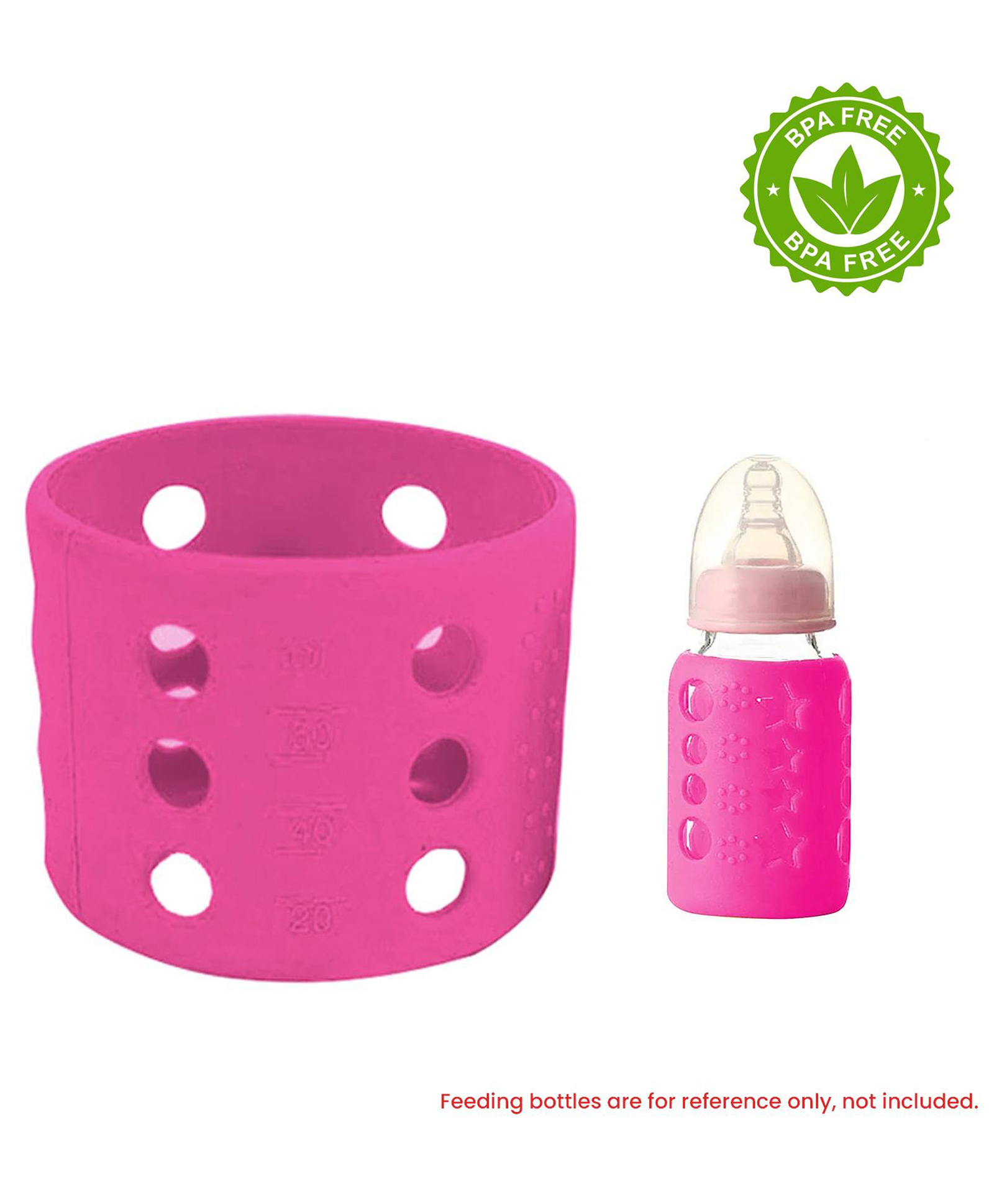 Safe-O-Kid BPA-Free Pure Silicone Bottle CoverSoft, Non-Toxic, Protective Cover for Baby Bottles, Safe for Little Ones, Durable, Easy to Clean-picture-9