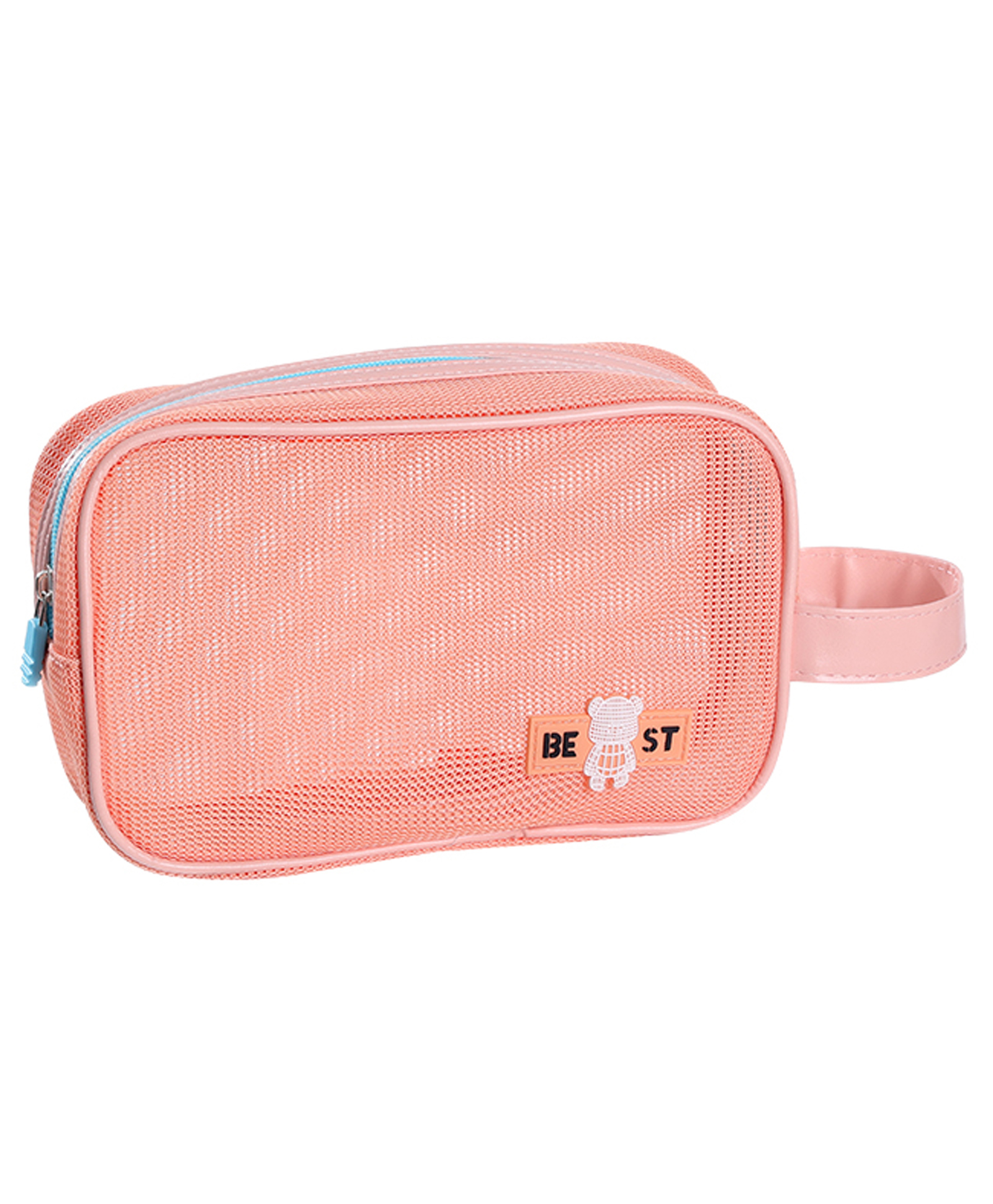 Uninest Portable Lightweight Travel Cosmetic Bag Zippered Pouch for Women and Men, Waterproof Washbag for Makeup Organizer & Toiletries Kit (Orange)-image-39