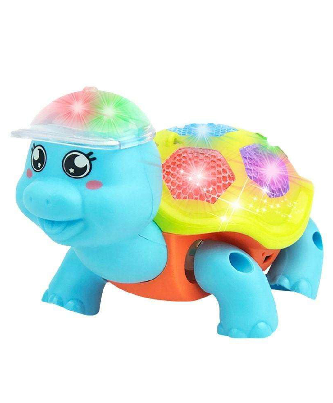 AKN TOYS Musical Crawling Turtle Toy with LED Light , Interactive Sensory Toddler Activity Toy ,Battery Operated Fun Indoor Toy - PACK OF 1 ( COLOR AND DESIGN MAY VARY )-image-32