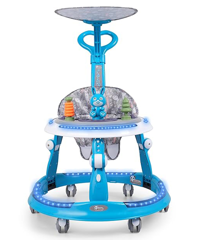 JoyRide Platinum Baby Walker 6-24 Months | Adjustment Walker for Kids Boy and Girl with Integrated RGB Lights, Switchable Food & Musical Toy Tray Activity Walker-image-35
