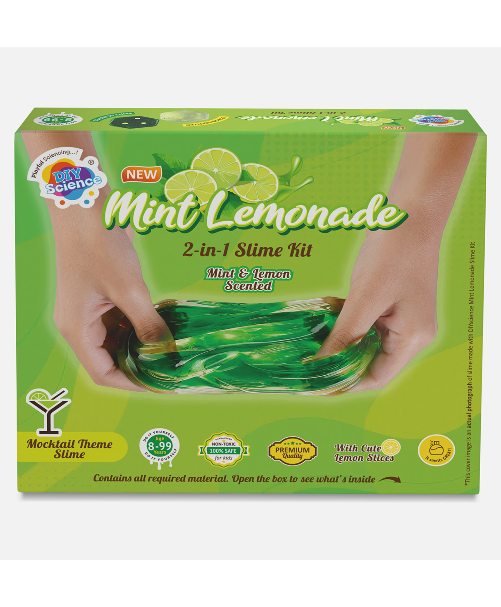 diy science DIYScience Mint Lemonade 2-in-1 Slime Kit - Multicolour-picture-28