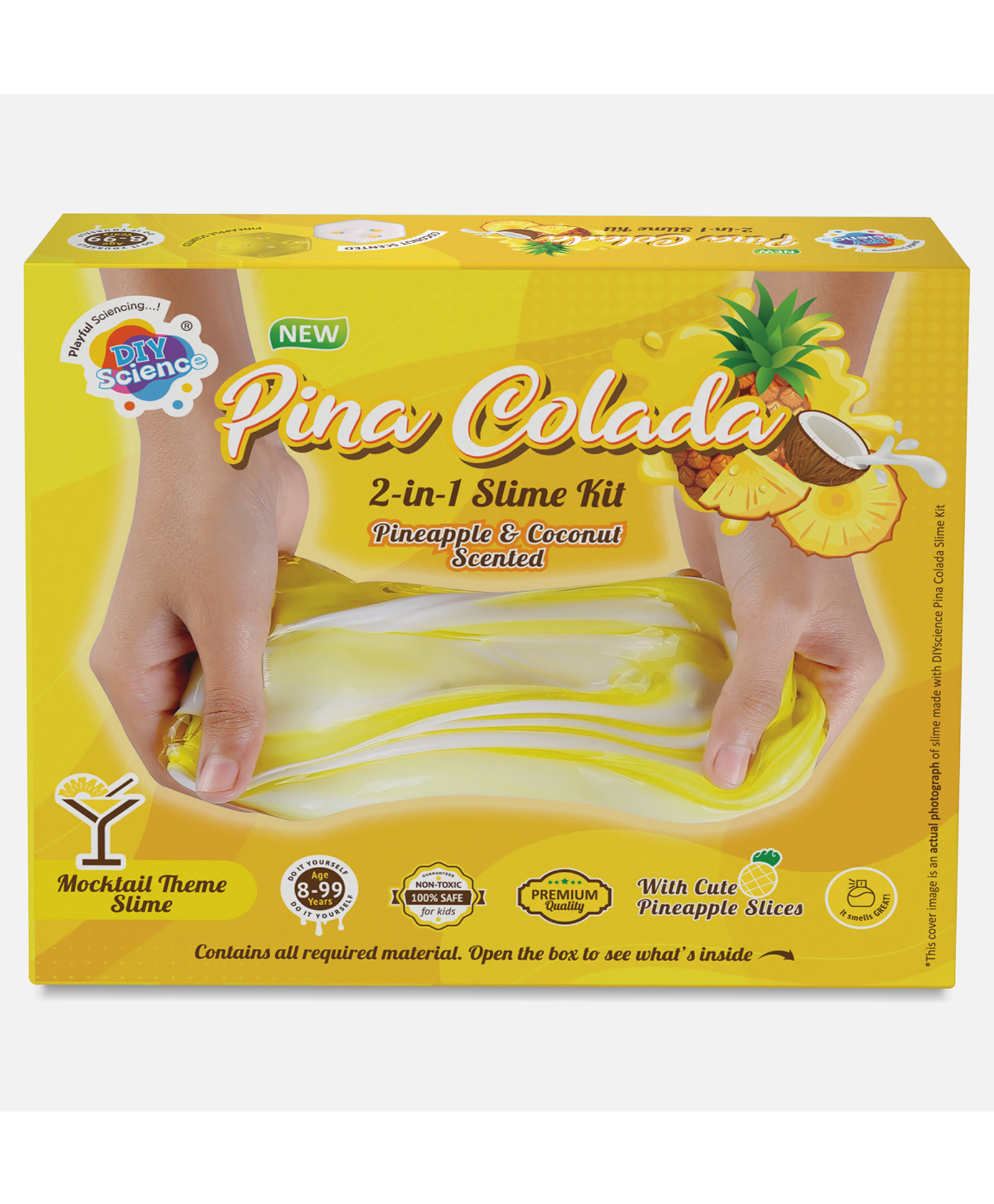 diy science DIYScience Pina Colada 2-in-1 Slime Kit - Multicolour-picture-13