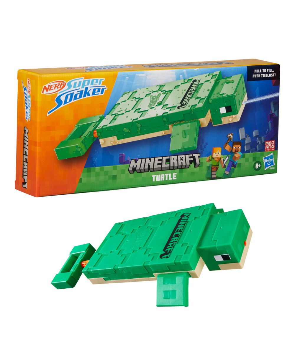 Nerf Super Soaker Minecraft Turtle Water Blaster Gun - Green-picture-5