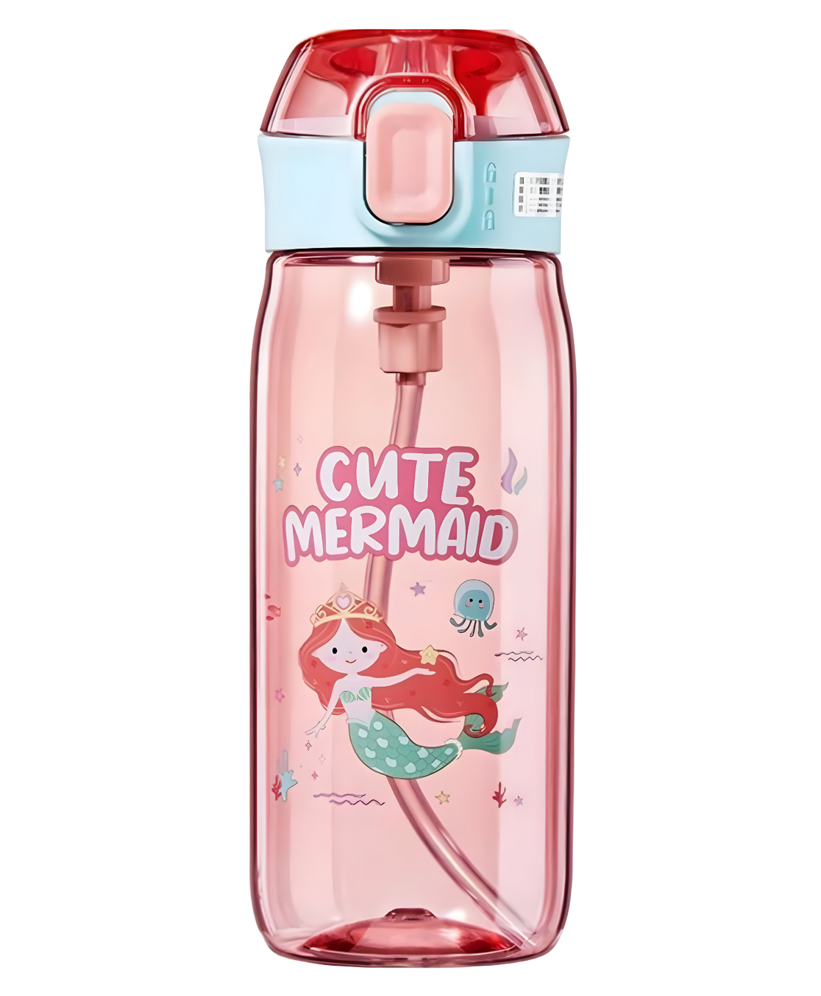 SCHOOLISH Cute Water Bottle 630 ml for Kids. | Leak Proof | School Water Bottle | Soft Silicone Straw | One Click Open Flip Top & Easy Clean With Hidden Handle Design- Pack of 1- Color May Vary-picture-26