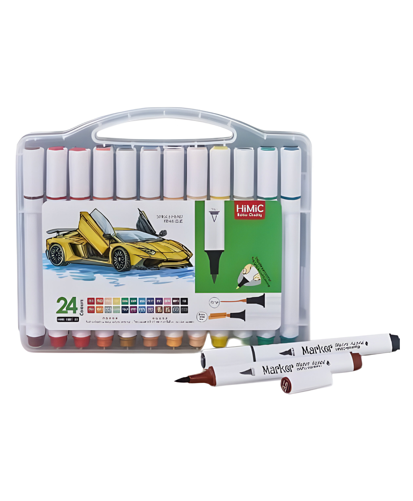 SCHOOLISH Washable Watercolor Pens Set - Colouring Kit Art Markers Colour Sketch Pens Set Kids Artists Sketching Drawing Materials Craft Supplies Return Gift- Pack of 1- Color May Vary-picture-15