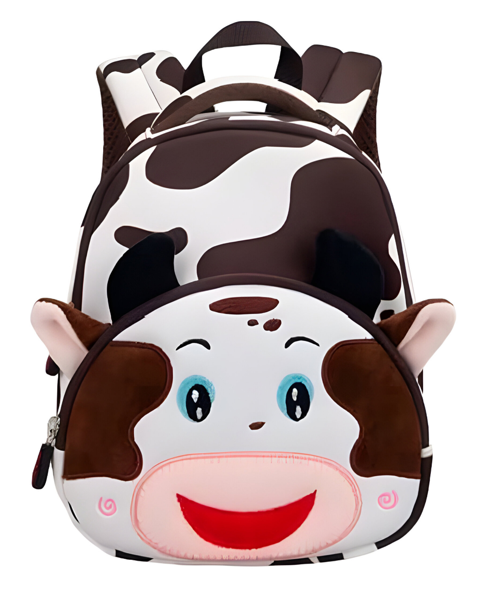 SCHOOLISH Cow Print Bag for Pre-Schoolers Kids, Water Resistant Mini Lightweight Backpack for Kids, Small Size Bag for Play School & Nursery Kids, Picnic Bag, Travel- PACK OF 1- COLOR MAY VARY - Height10 Inches-image-33