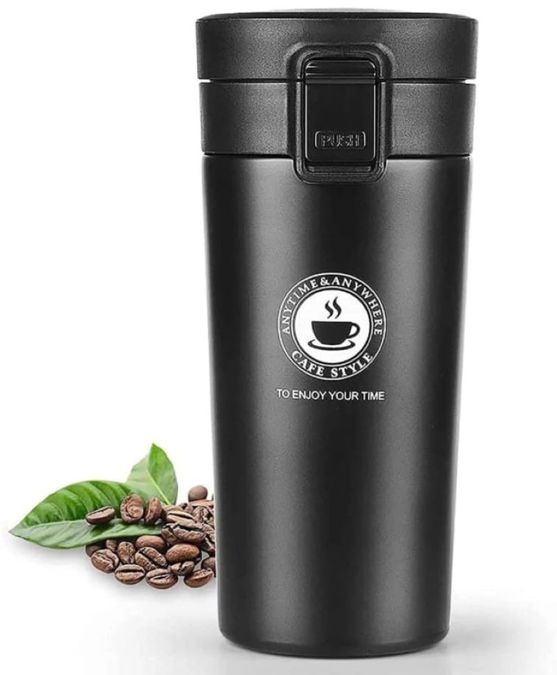 New Pinch Stainless Steel Vacuum Insulated Coffee Mug/Double Walled Coffee Tumbler for Travel/Mug with Leak-Proof Flip Lid/Thermal Cup for Hot Cold Drinks Coffee Or Tea (Coffee Mug)-picture-50
