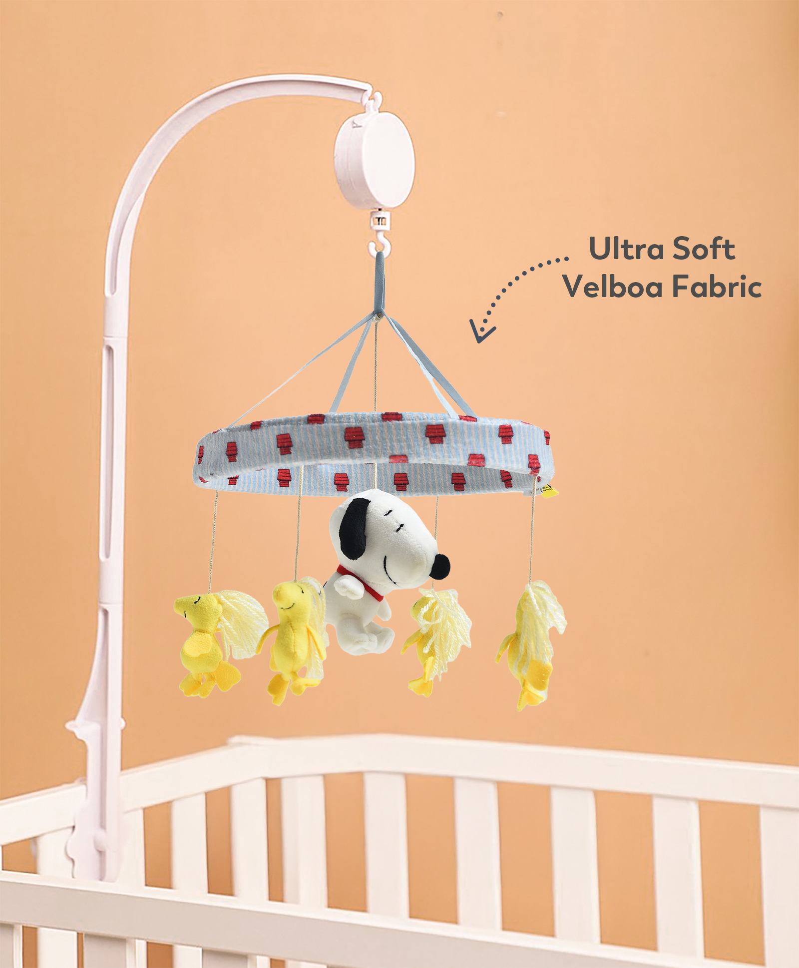 Mi Arcus Peanuts Snoopy Beagle & Woodstock Cot & Crib Mobile Hanging Toy - Multicolor-image-22