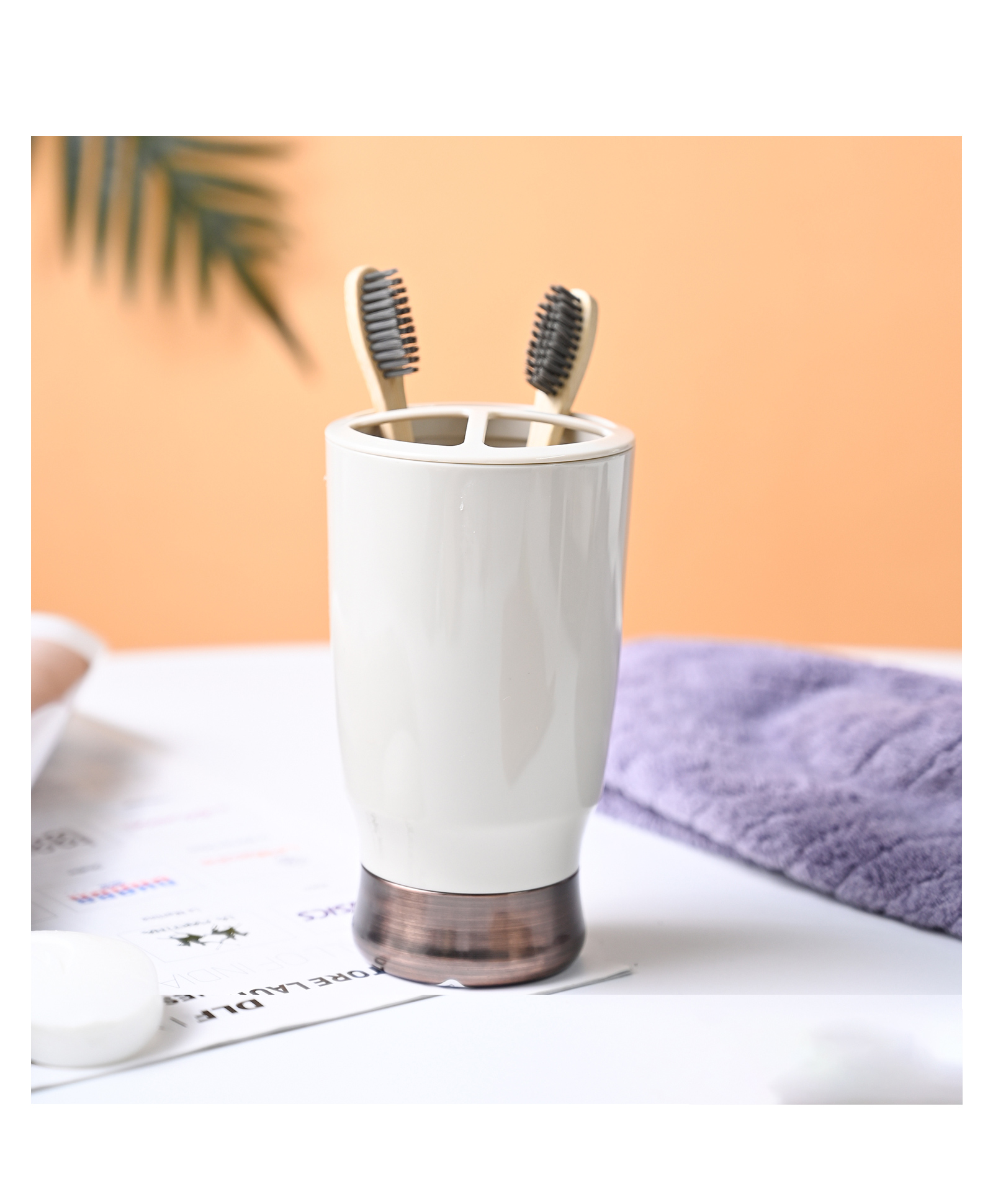 voncasa VON CASA Off White Toothbrush Holder-picture-37