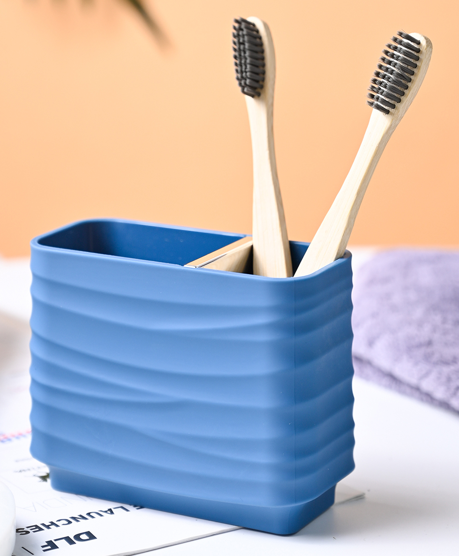 Voncasa Blue Toothbrush Holder - Blue-picture-46