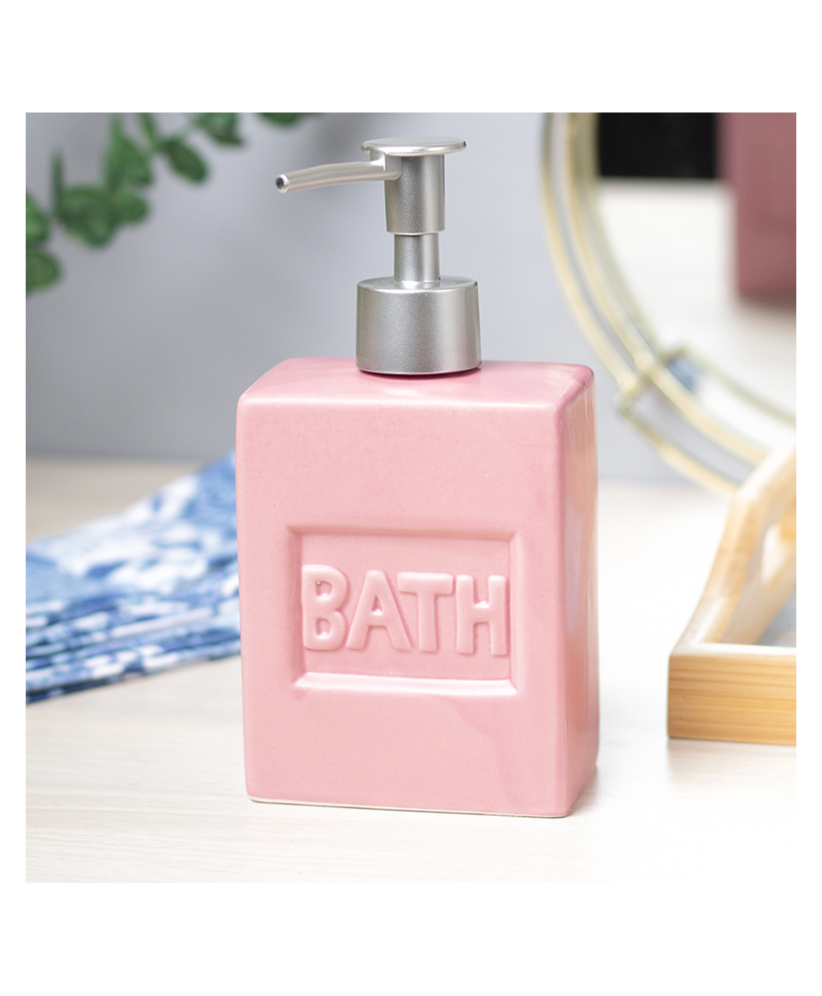 VONCASA Maroon Ceramic Liquid Soap Dispenser - Plain, Bath Accessories - 350 ml-picture-14
