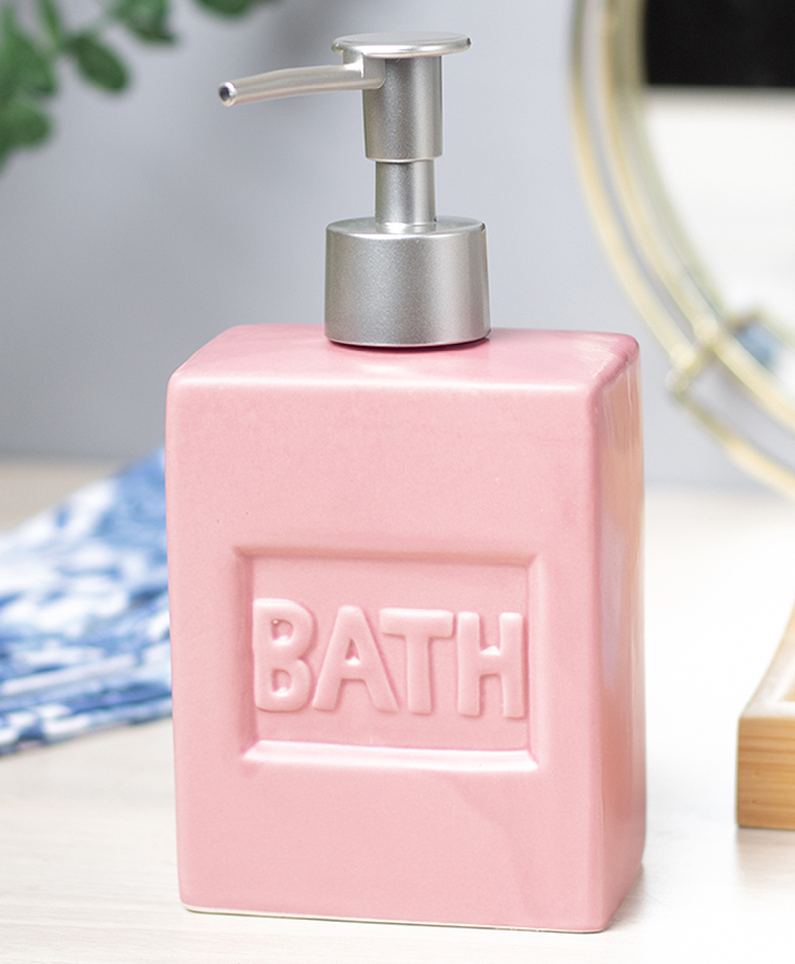 Voncasa Maroon Ceramic Liquid Soap Dispenser - Plain, Bath Accessories - 350 ml-image-25