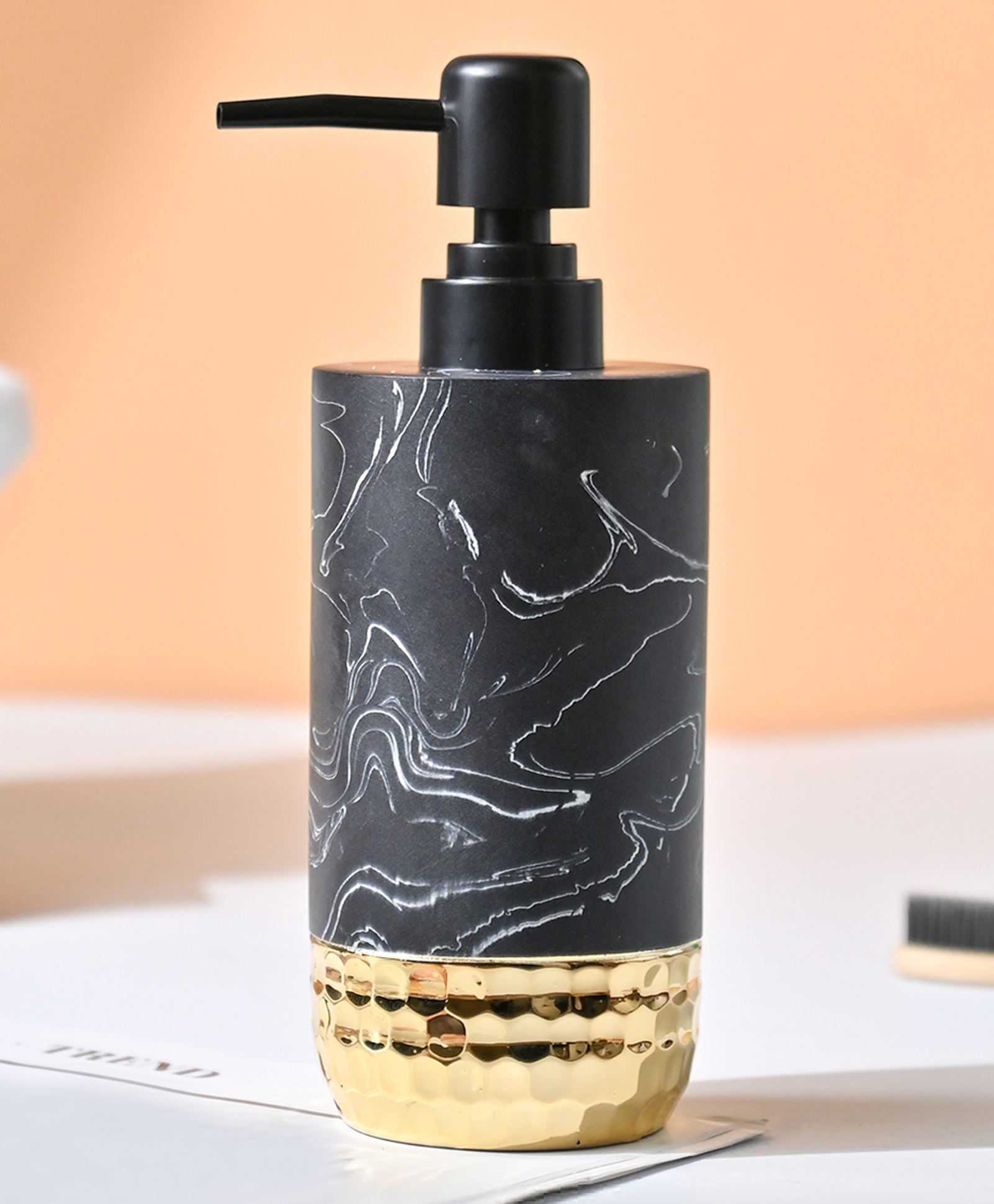 VONCASA Charcole Soap Dispenser - 200 ml-image-8