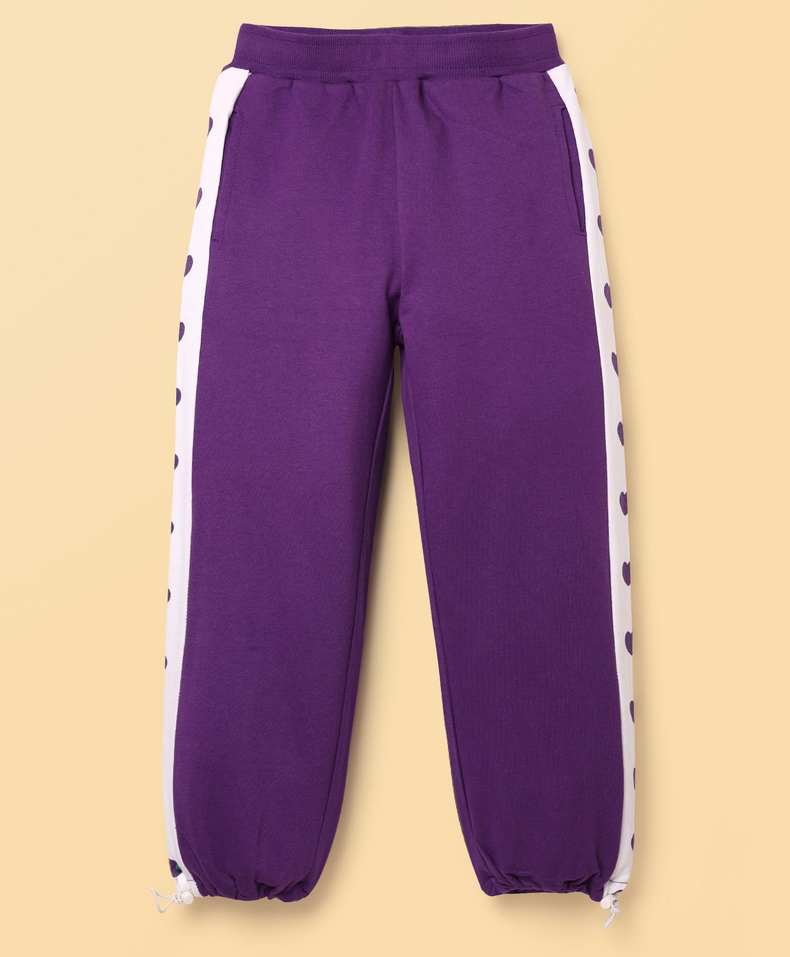Honeyhap Premium 100% Cotton Looper Knit Full Length Lounge Pant With Bio Finish - Tillandsia Purple-picture-23