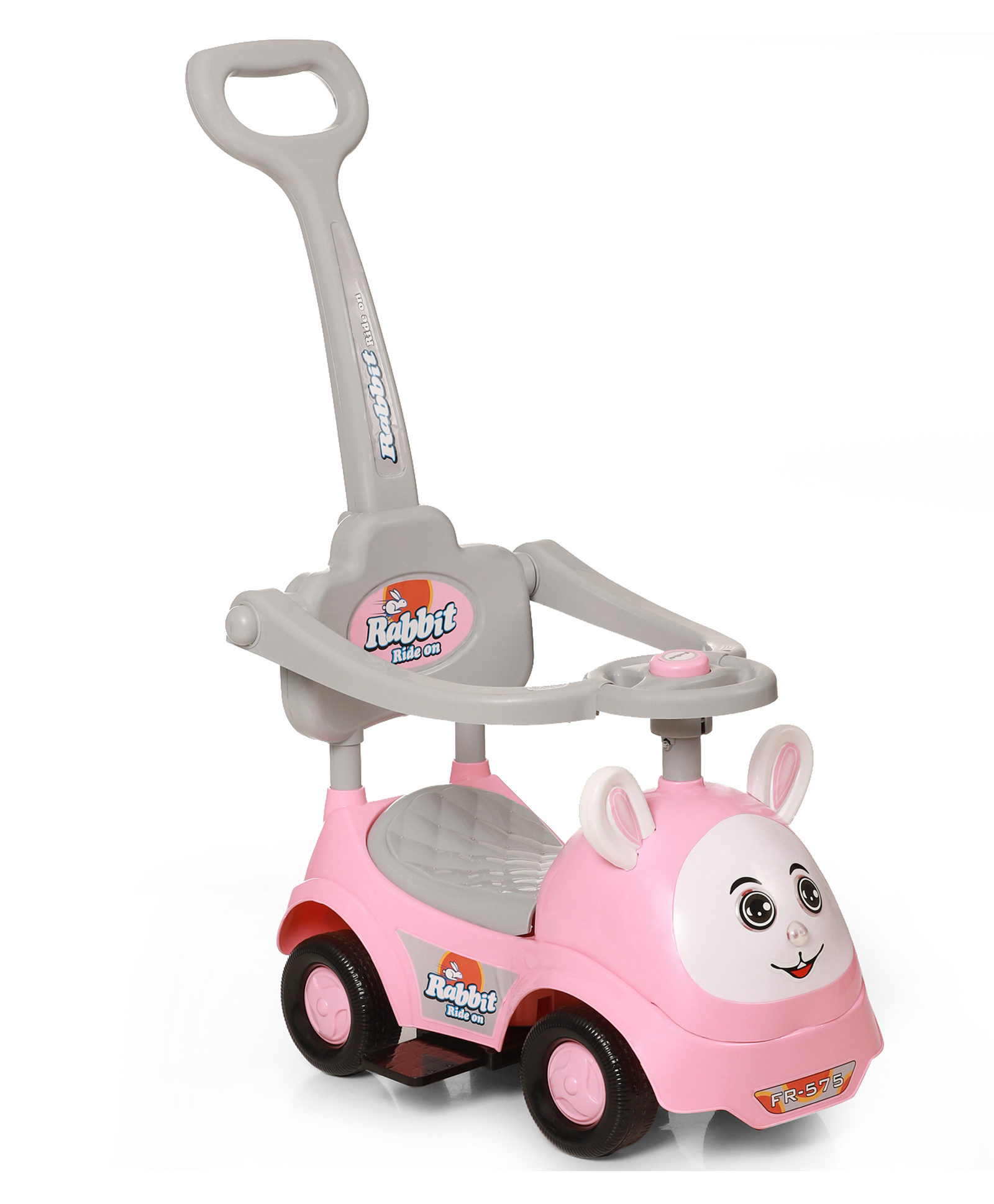 Funride Ride On Push Car With Removable Parental Handle - Pink-image-42
