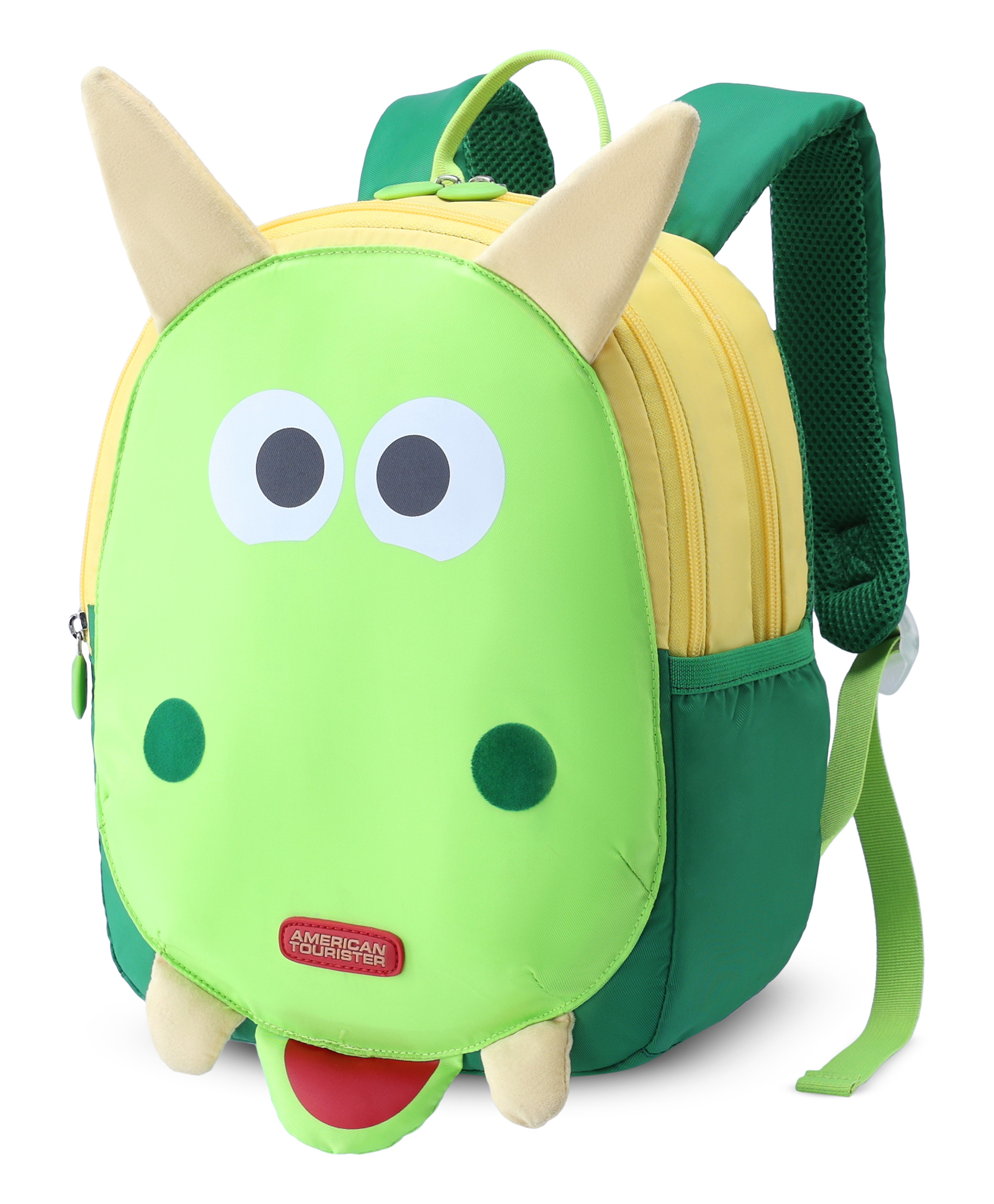 American Tourister KIZTOPIA Dragon Print Backpack Green & Yellow - 12 Inches-image-45