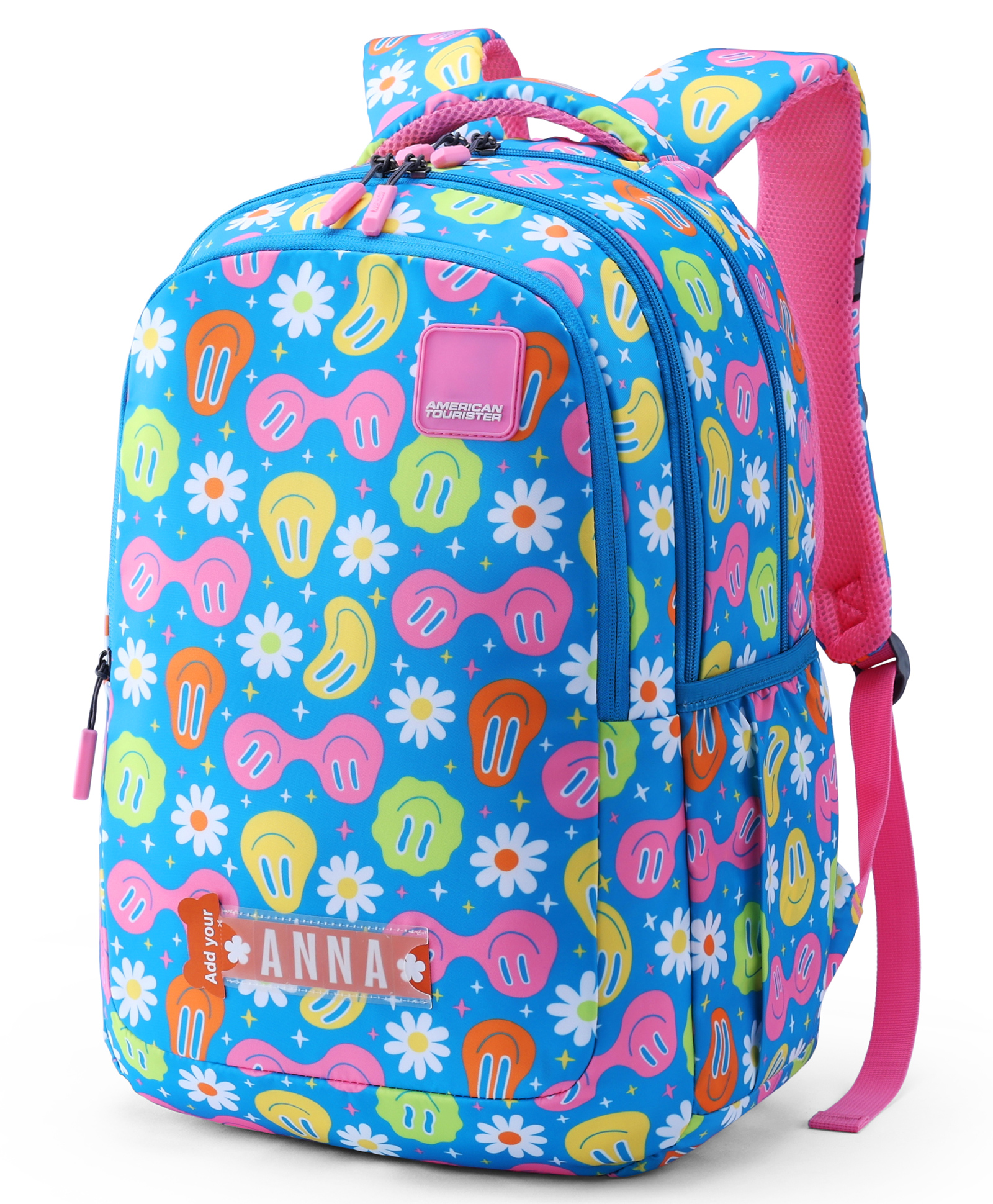 American Tourister OLLIE 4.0 XL Backpack with Smilie Print Blue - Height 19 Inches-image-26