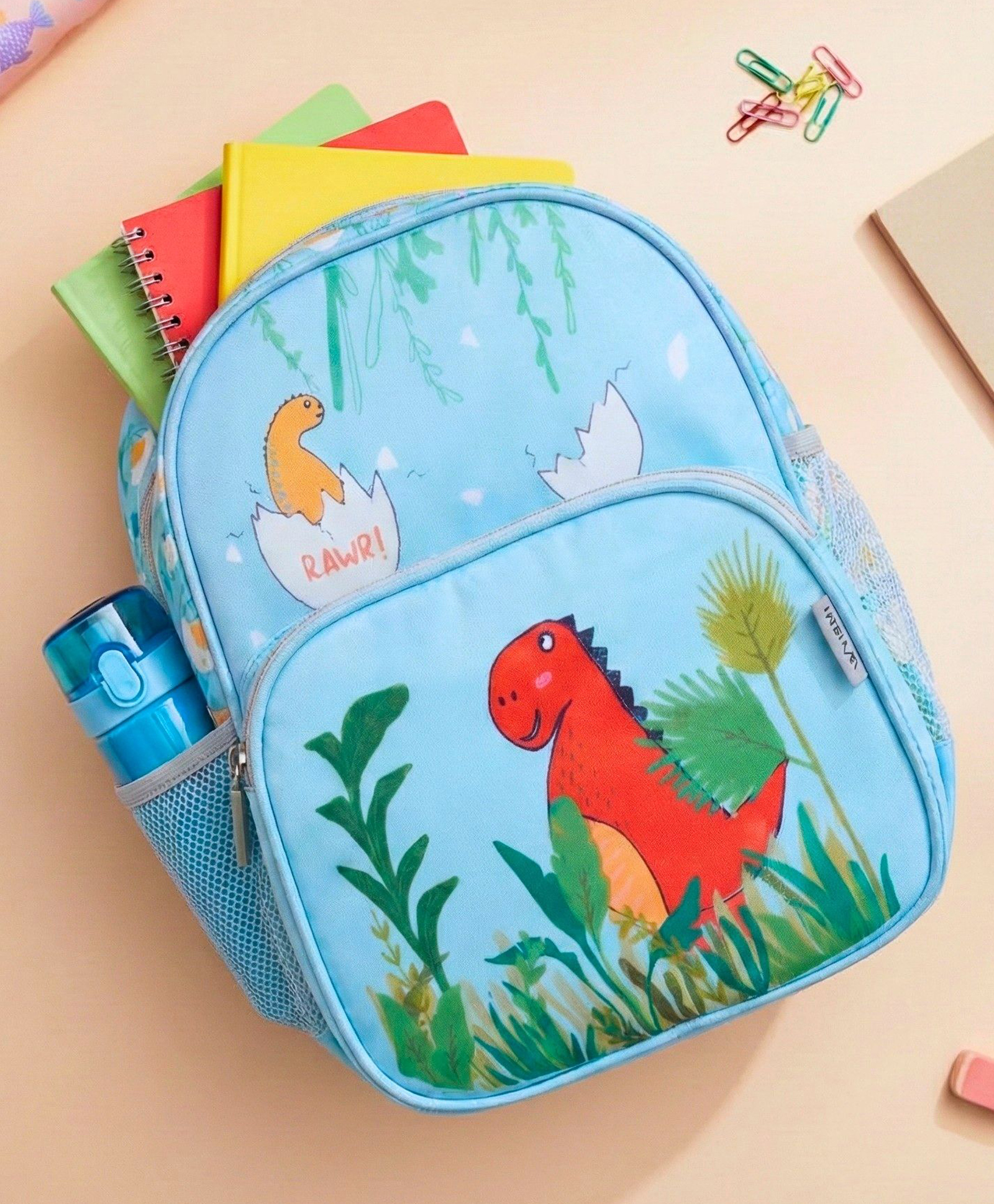 VISMIINTREND Preschool School Bag for Baby Kids, Small Cute Bags for Girls/Boys - Blue Height 13 Inch-image-14