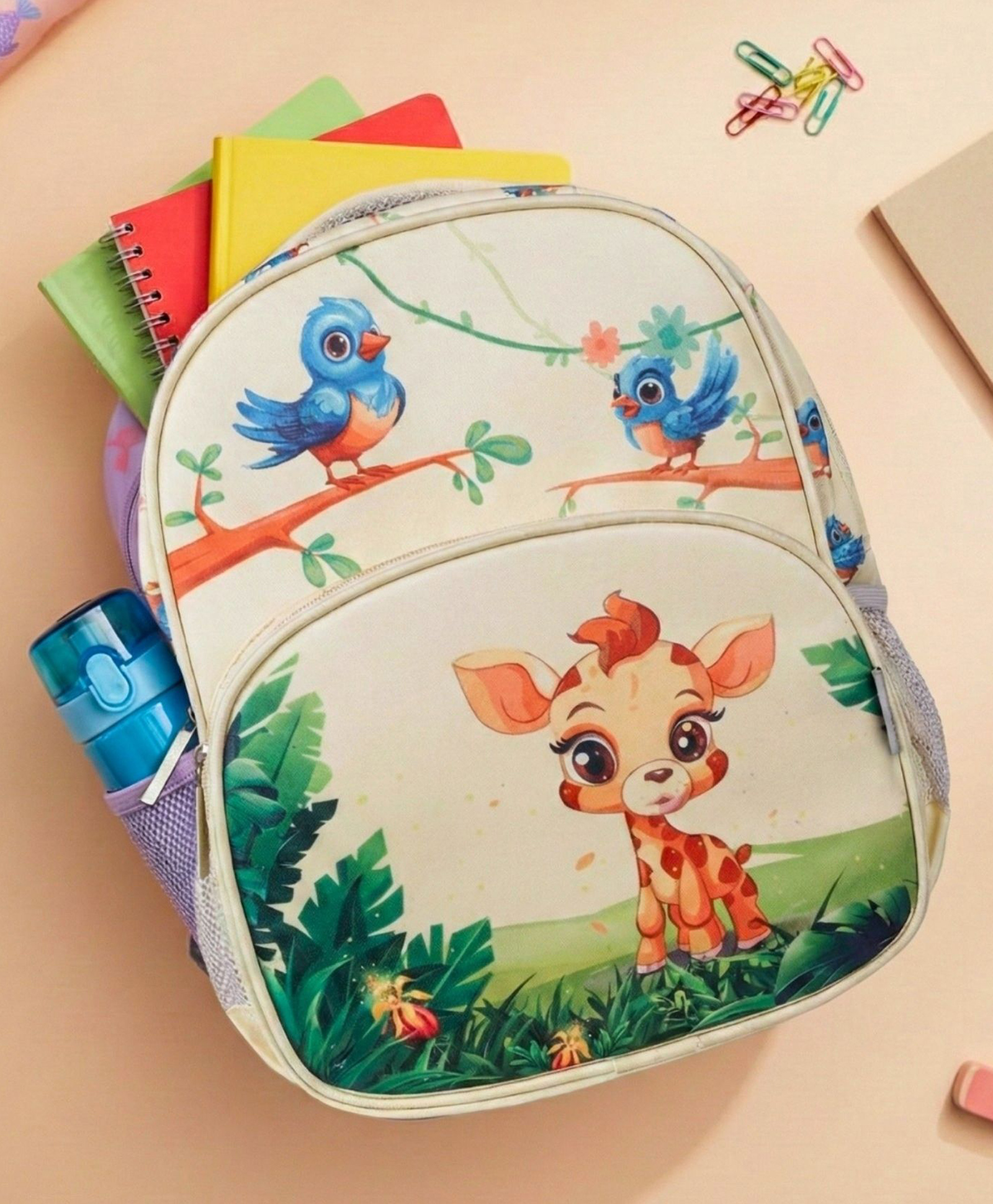 VISMIINTREND Preschool School Bag for Baby Kids, Small Cute Bags for Girls/Boys - Green Height 13 Inch-picture-10