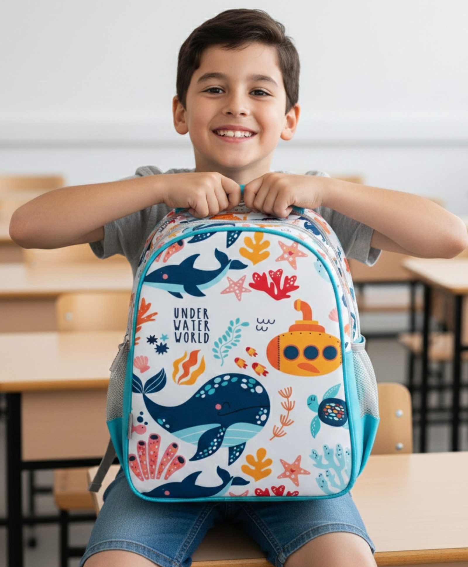 VISMIINTREND Elementary School Bag - Height 16 Inches-picture-6
