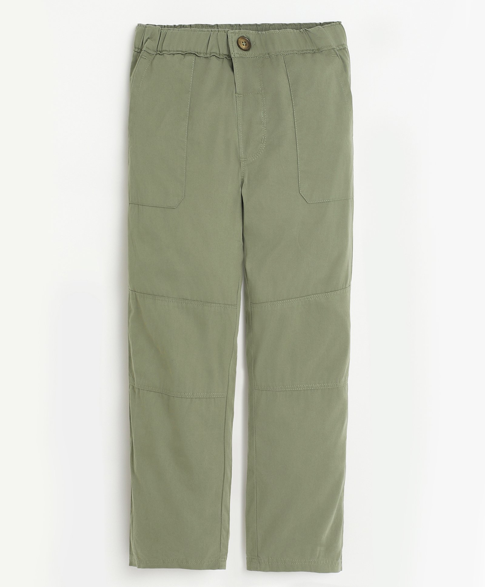 Campana 100% Cotton Solid Pant - Sage Green-picture-27